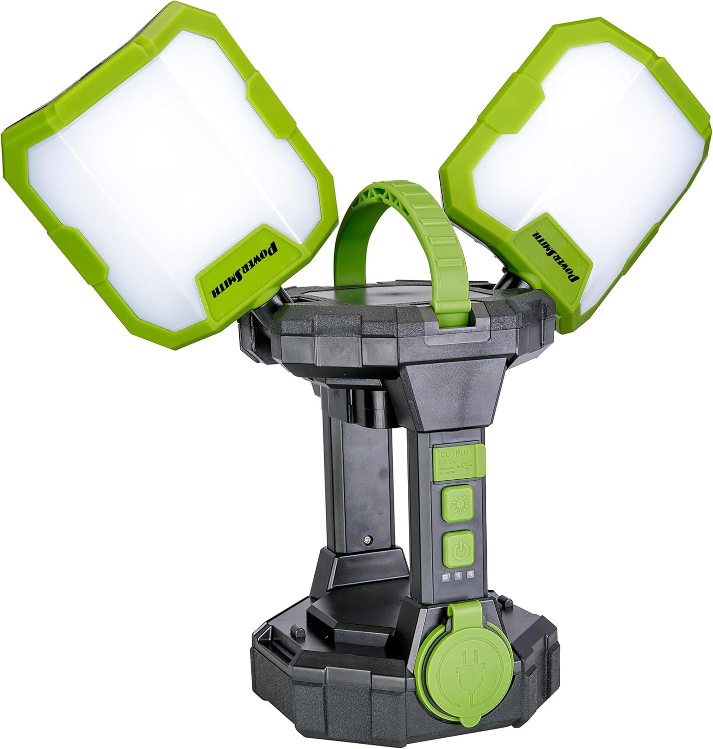 PowerSmith Voyager PVLP50A-C 5000 Lumen Jobsite Lantern / Work Light with 3-Way Power,  Bare Light Only