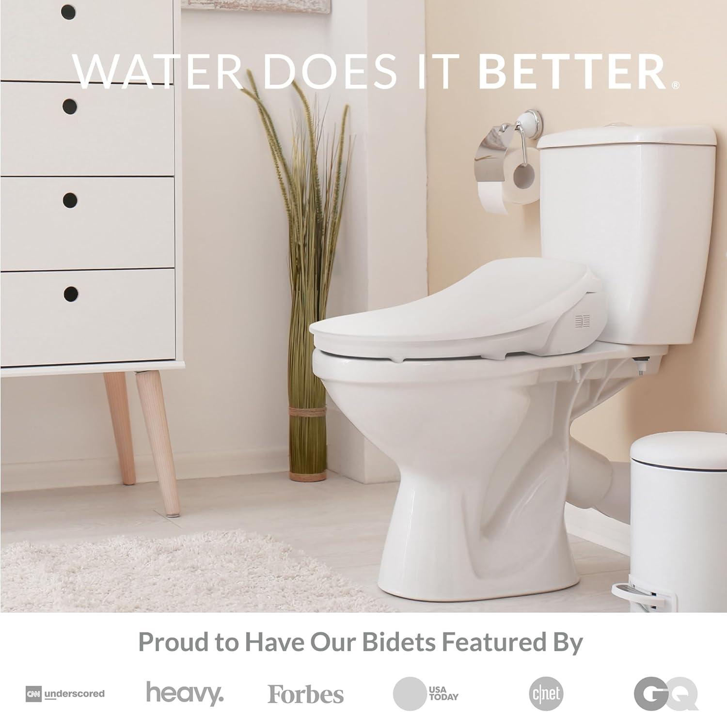 Elongated Toilet Seat Bidet