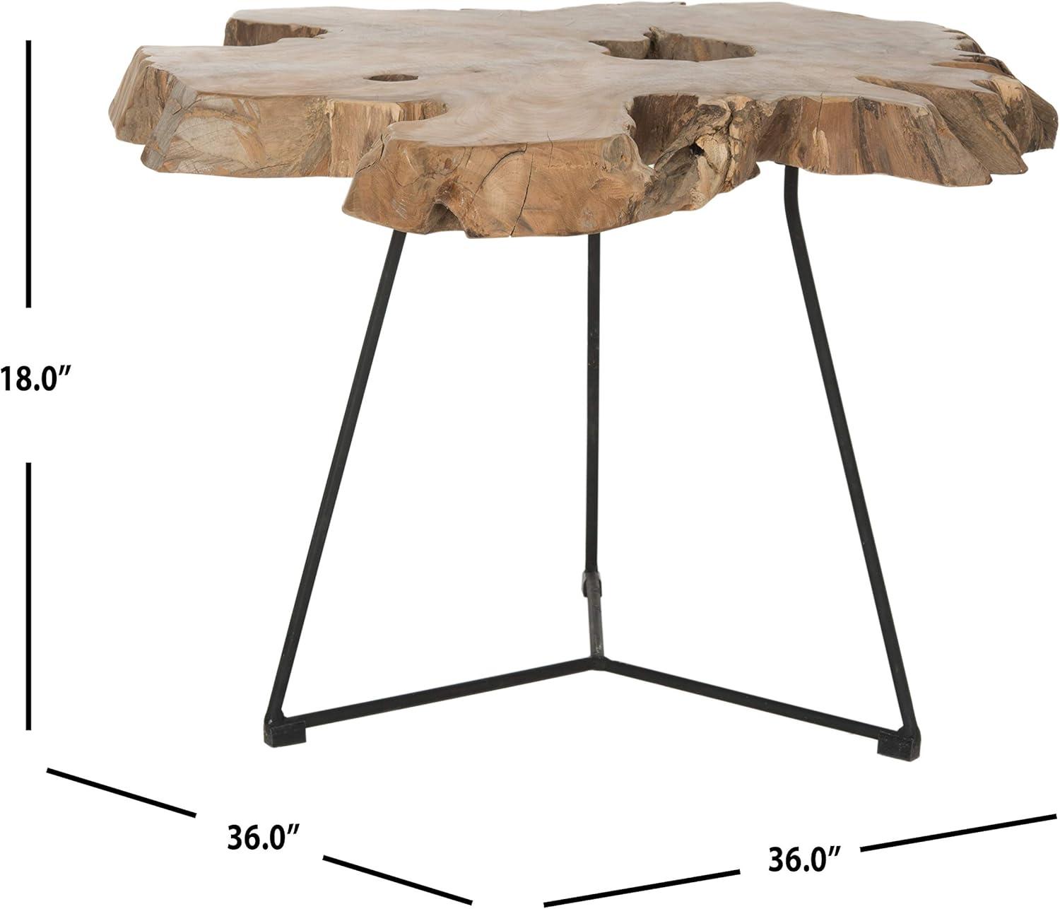 Aliese Solid Wood Top Coffee Table