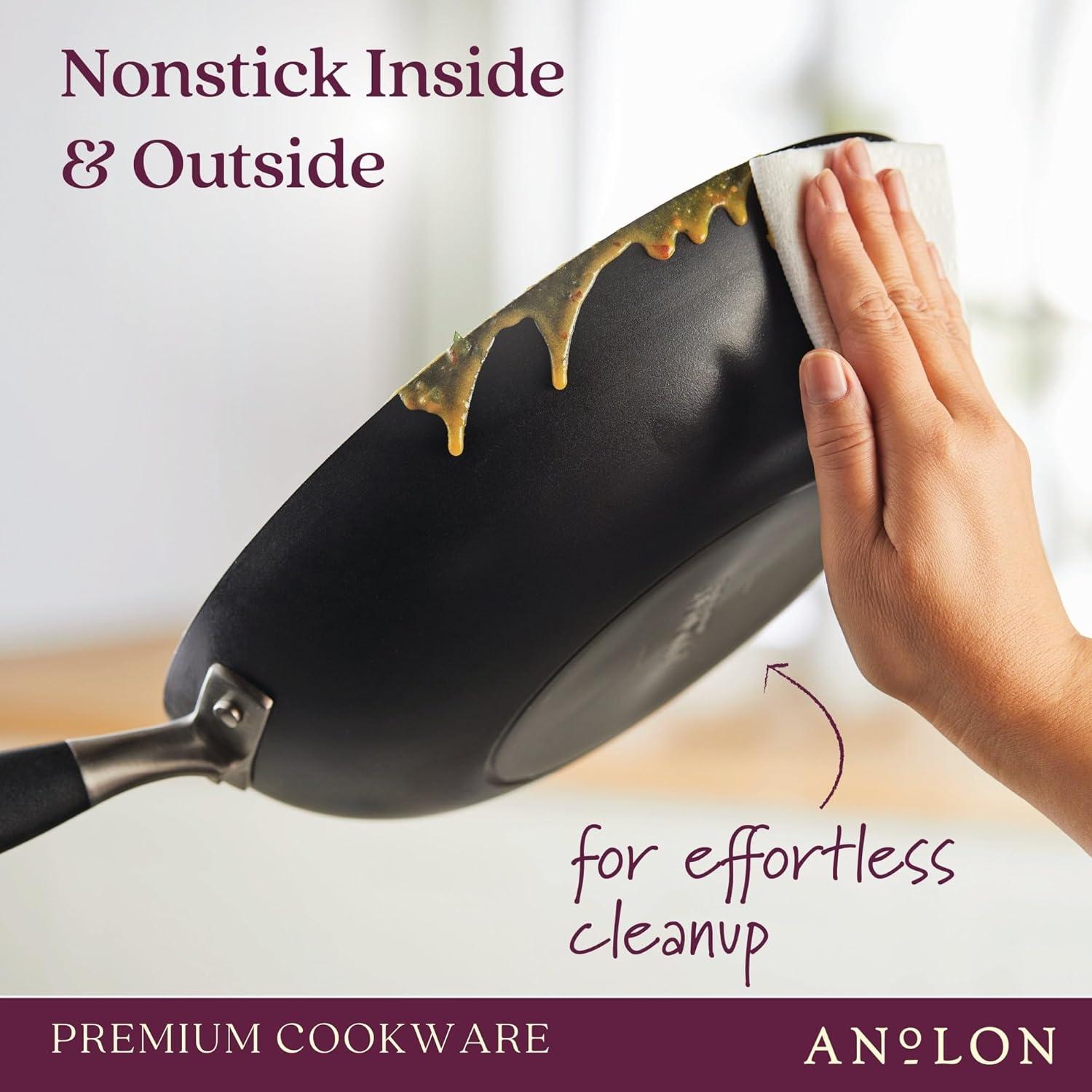 Anolon Anolon Advanced Home Hard Anodized Nonstick Cookware Set, 11 Piece