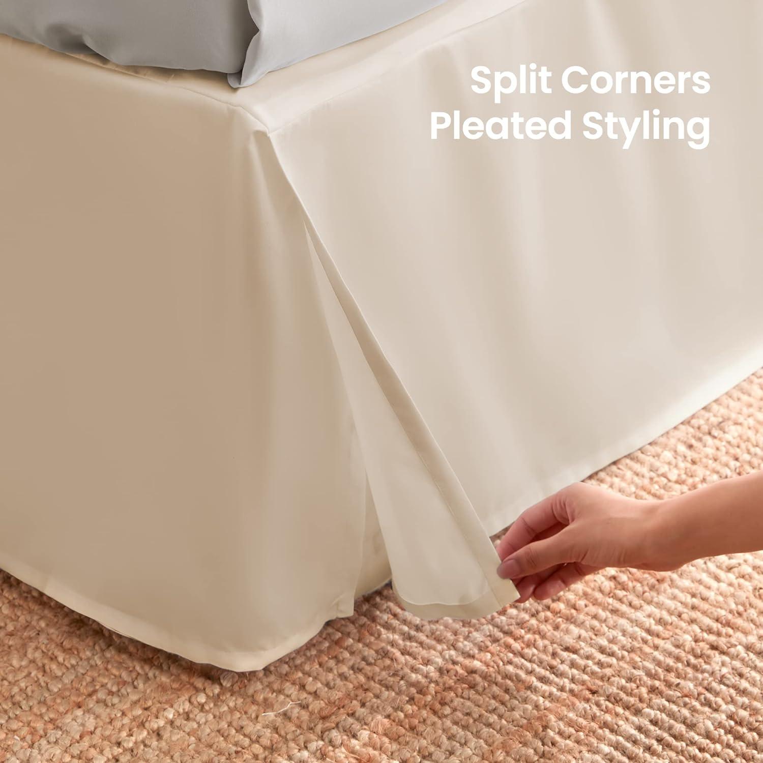 Sleep Zone Pleated Bed Skirt