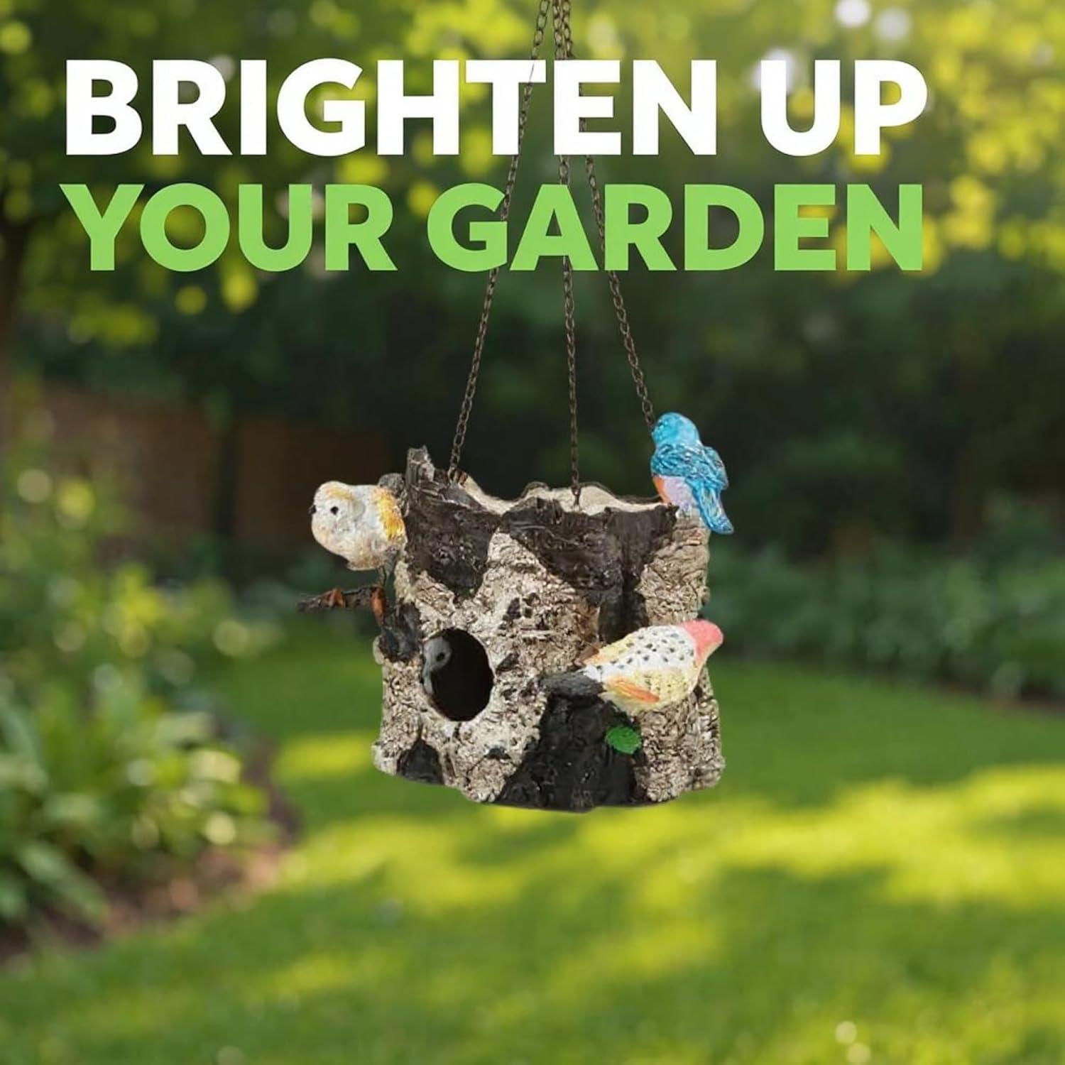 Spoontiques Birds/Tree Stump Birdhouse