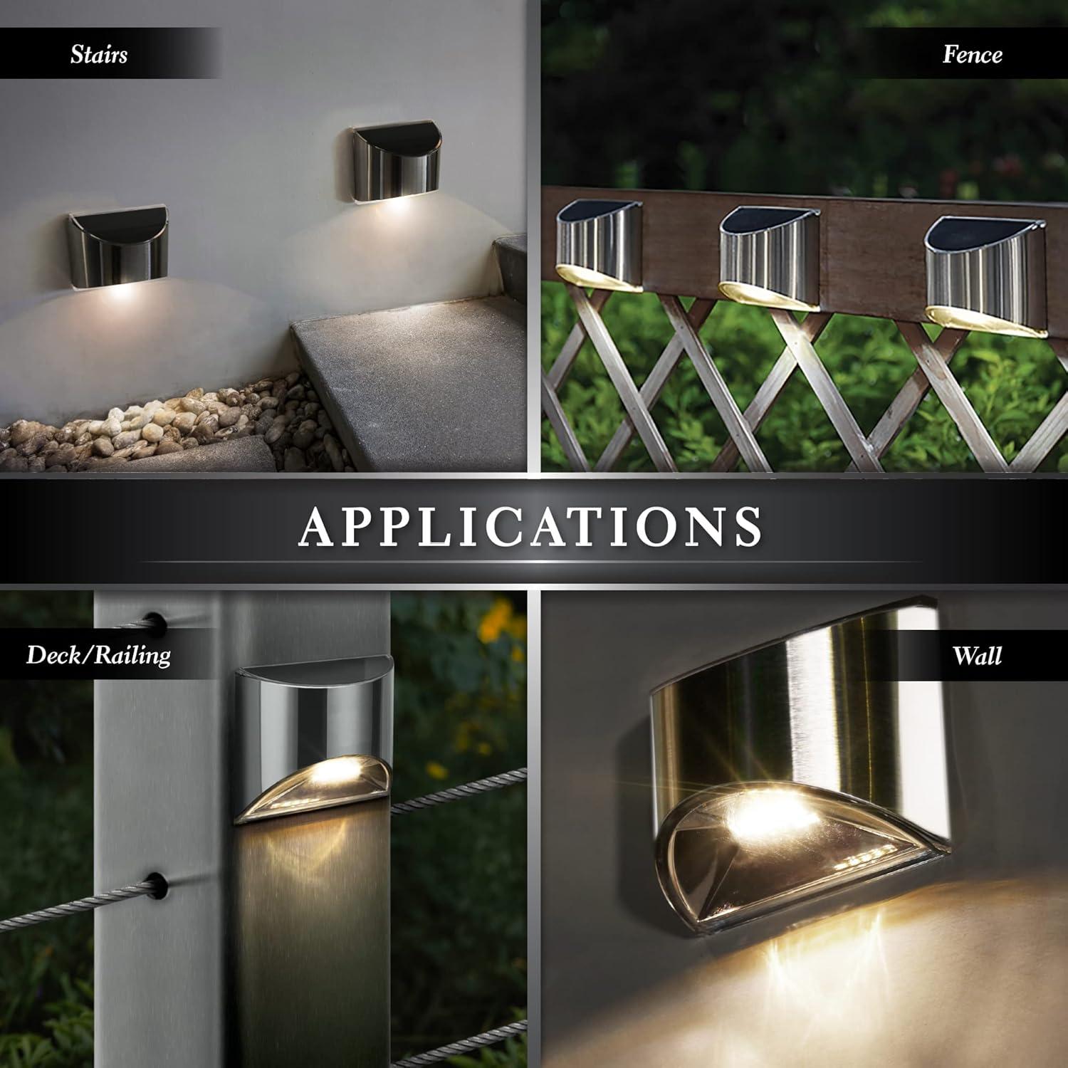 Classy Caps Stainless Steel Solar Powered Integrated LED Metal Deck Light & Reviews | Wayfair