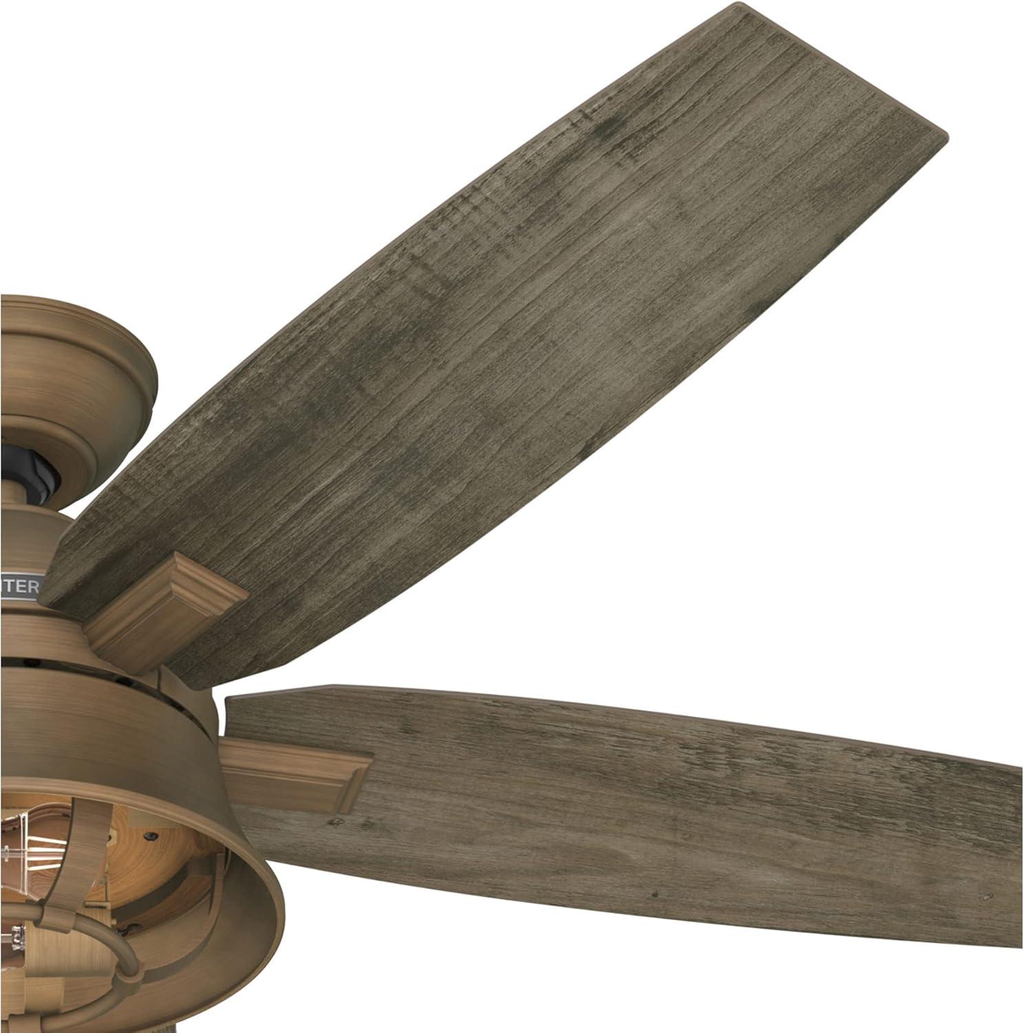 52" Hampshire 5 - Blade Ceiling Fan With LED Light Kit And Handheld Remote