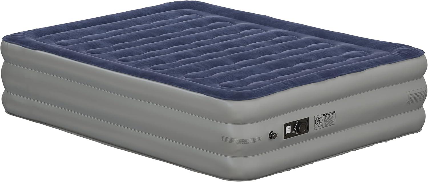 Flash Furniture 18 inch Air Mattress with ETL Certified Internal Electric Pump and Carrying Case