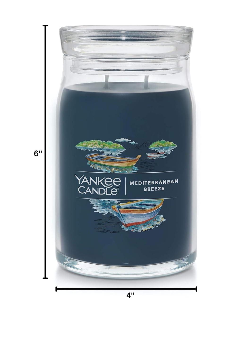 Mediterranean Breeze Blue Soy Tumbler Candle with Tin Lid