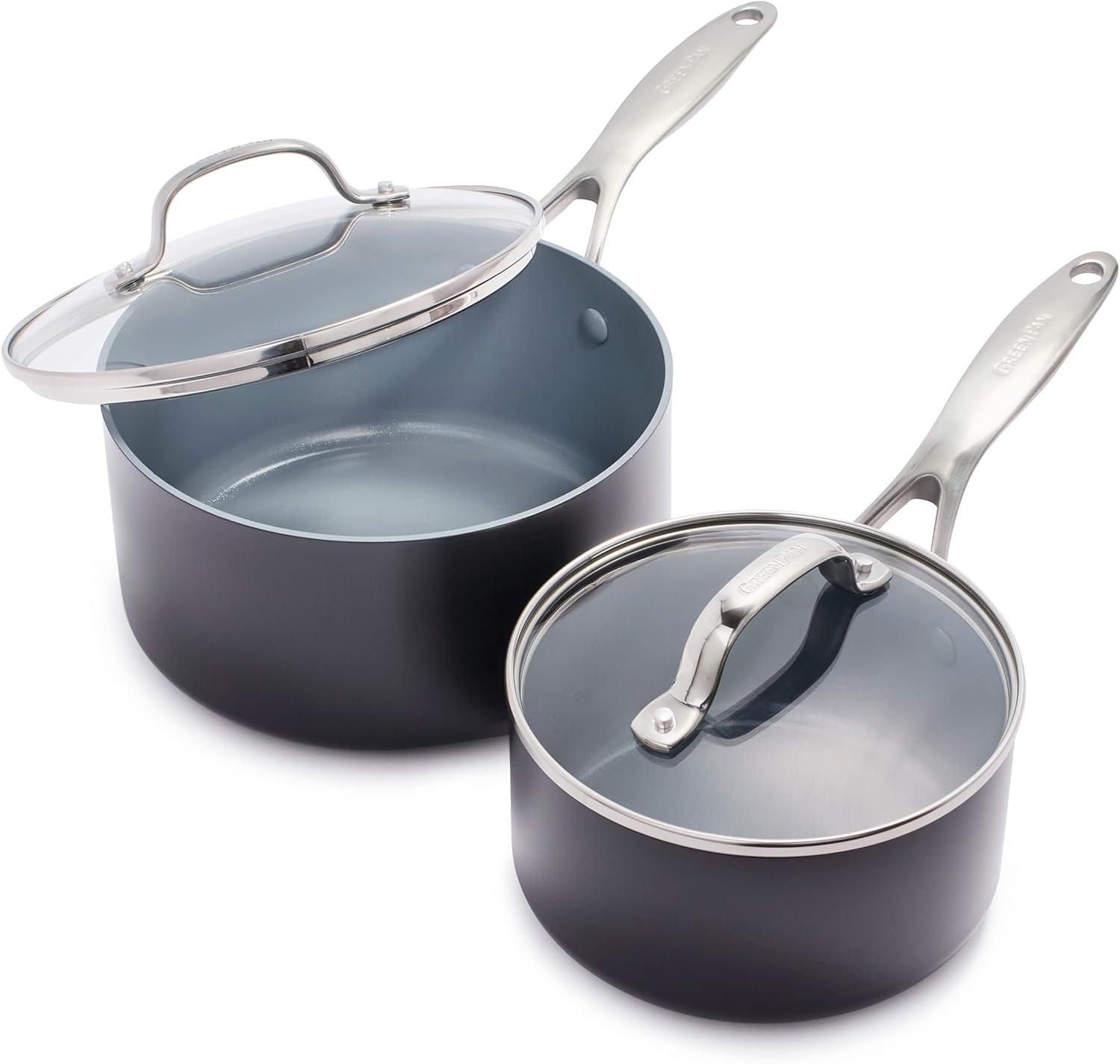 GreenPan Valencia Pro Healthy Ceramic Nonstick 4 Piece Cookware Set