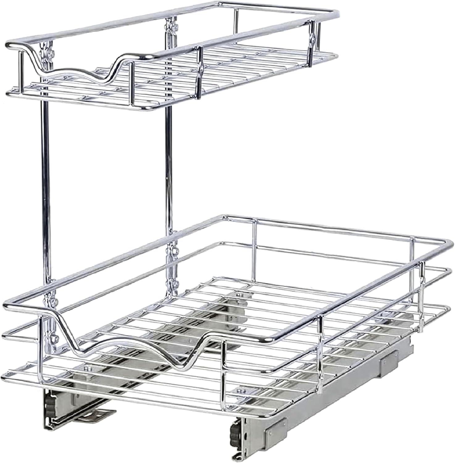 Chrome Heavy Duty 2-Tier Under Sink Organizer