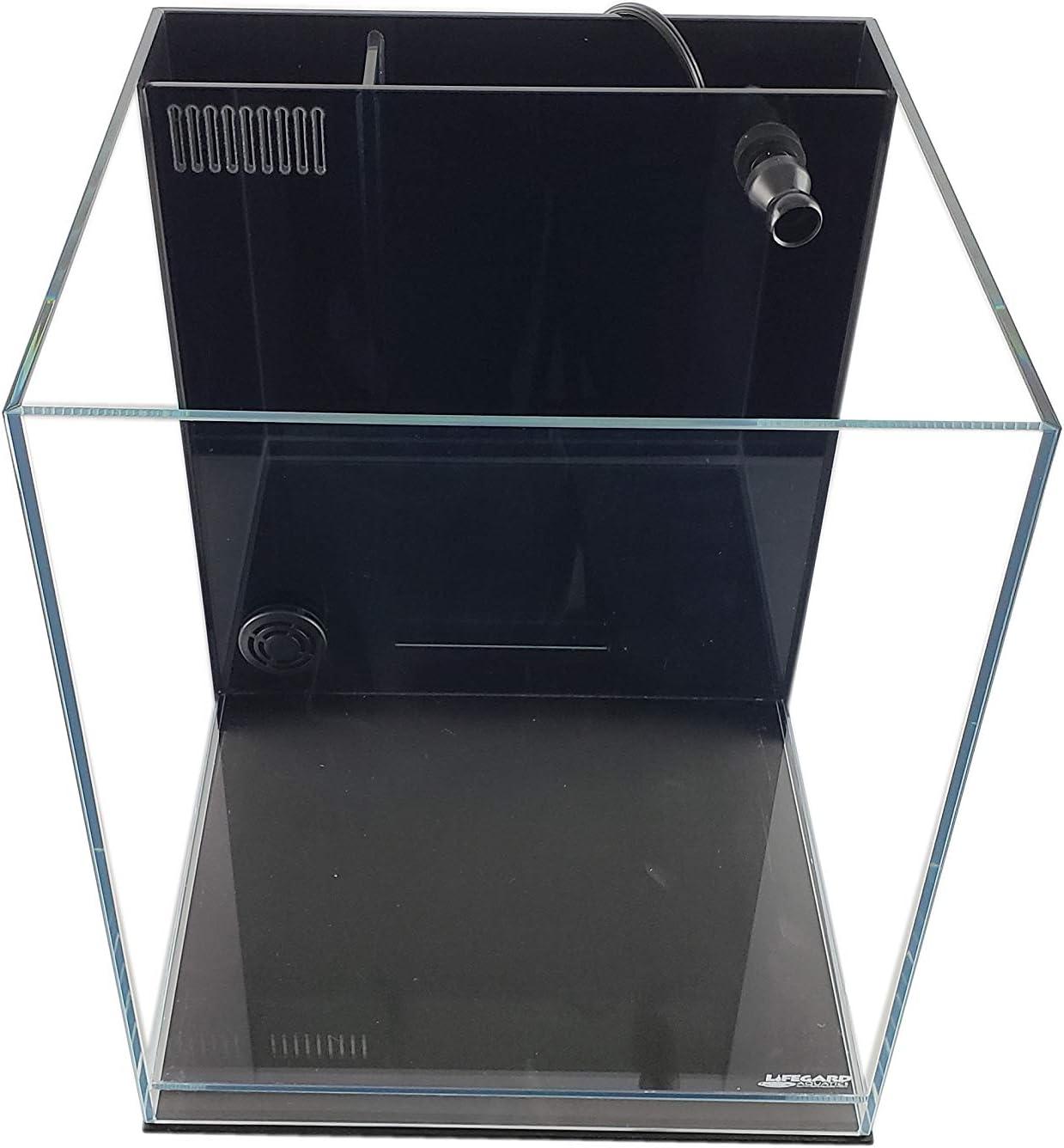 Lifegard Low Iron Ultra Clear Crystal Aquarium with Built in Filter ��������������������������� Rimless Glass, Beveled Edge, Elevated Style ��������������������������� Direct Jet Flow ��������������������������� 8.3 GPH