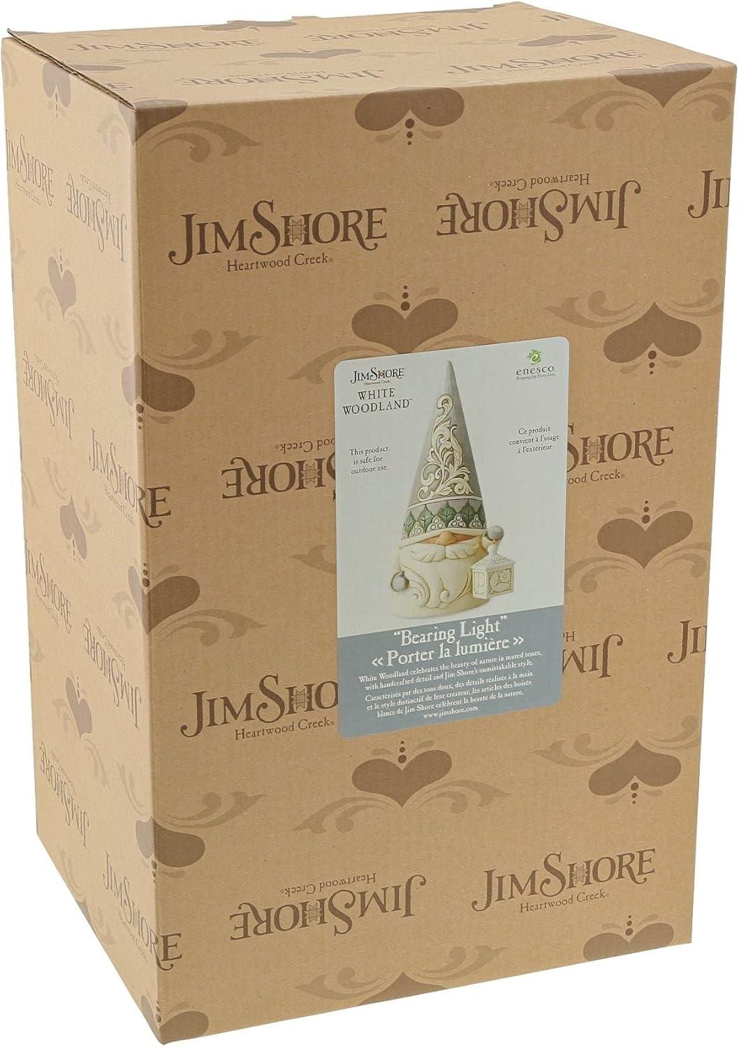 Jim Shore Jim Shore Heartwood Creek Woodland Gnome with Lantern Figurine 12.2in H