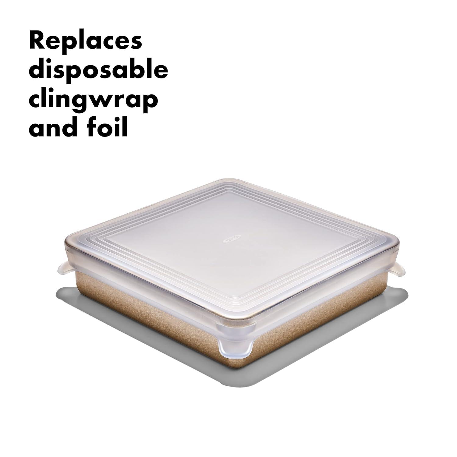 Clear Silicone Square Bakeware Lid 9" x 9"