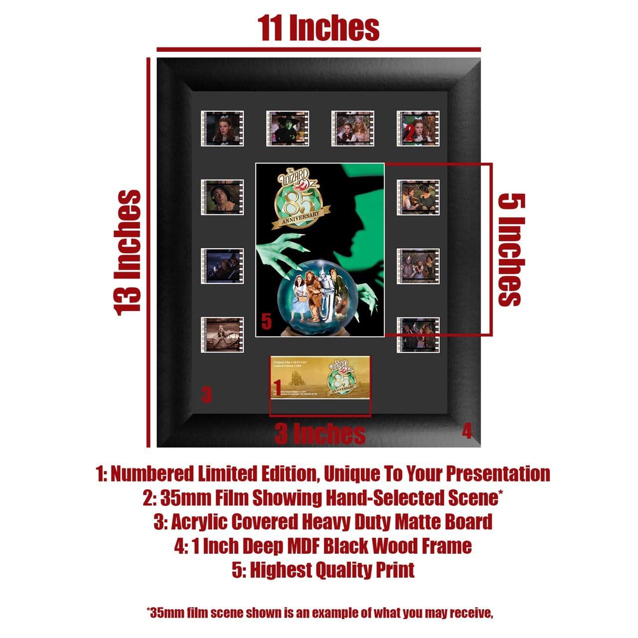 The Wizard of Oz 85th Anniversary Black MDF Framed Montage