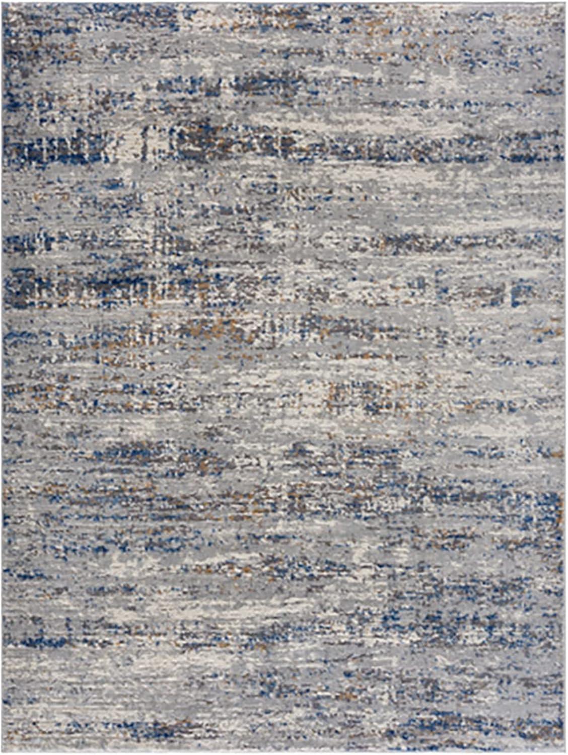 Harley Blue/Gray Abstract Area Rug