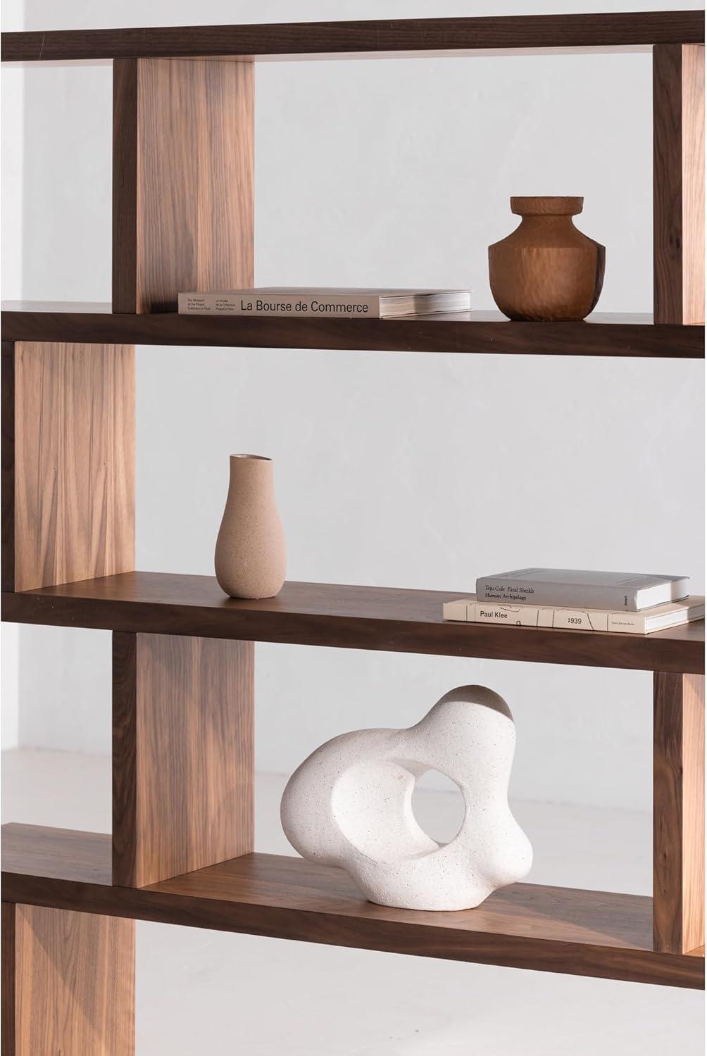 Modern Staggered Bookshelf (63")