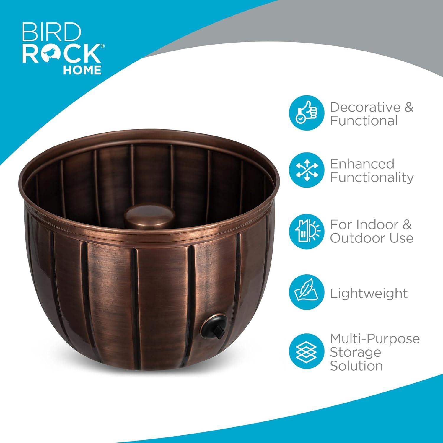 BirdRock Home Metal Container Hose Pot
