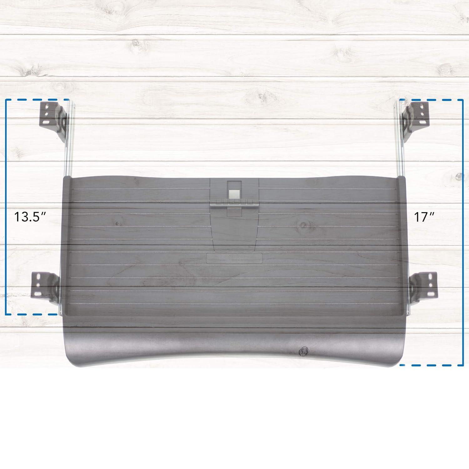 Adjustable Under Desk Keyboard Tray with Mouse Platform