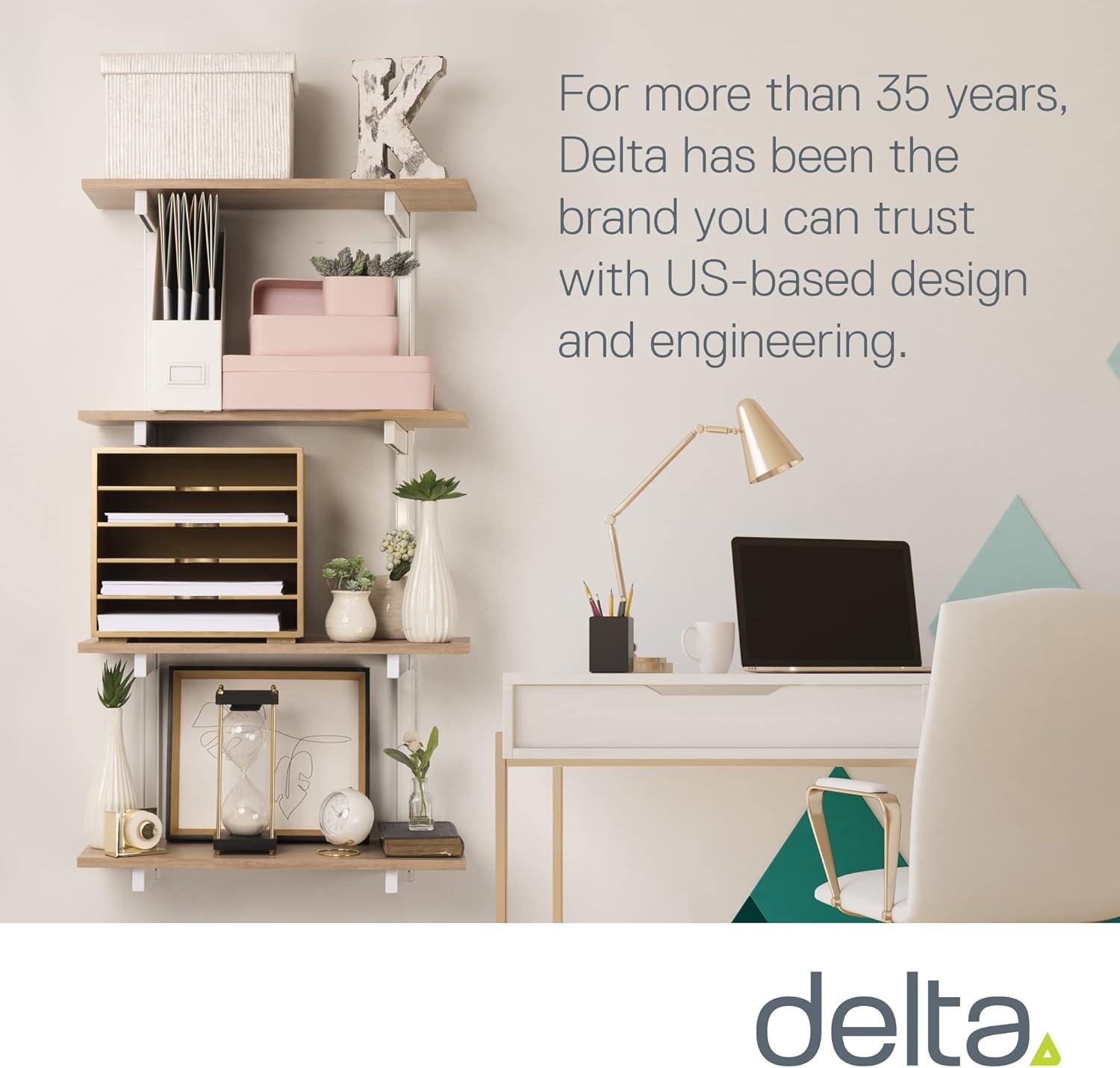 delta 24" W Wood 4-Tier Adjustable Premium Wall Shelves