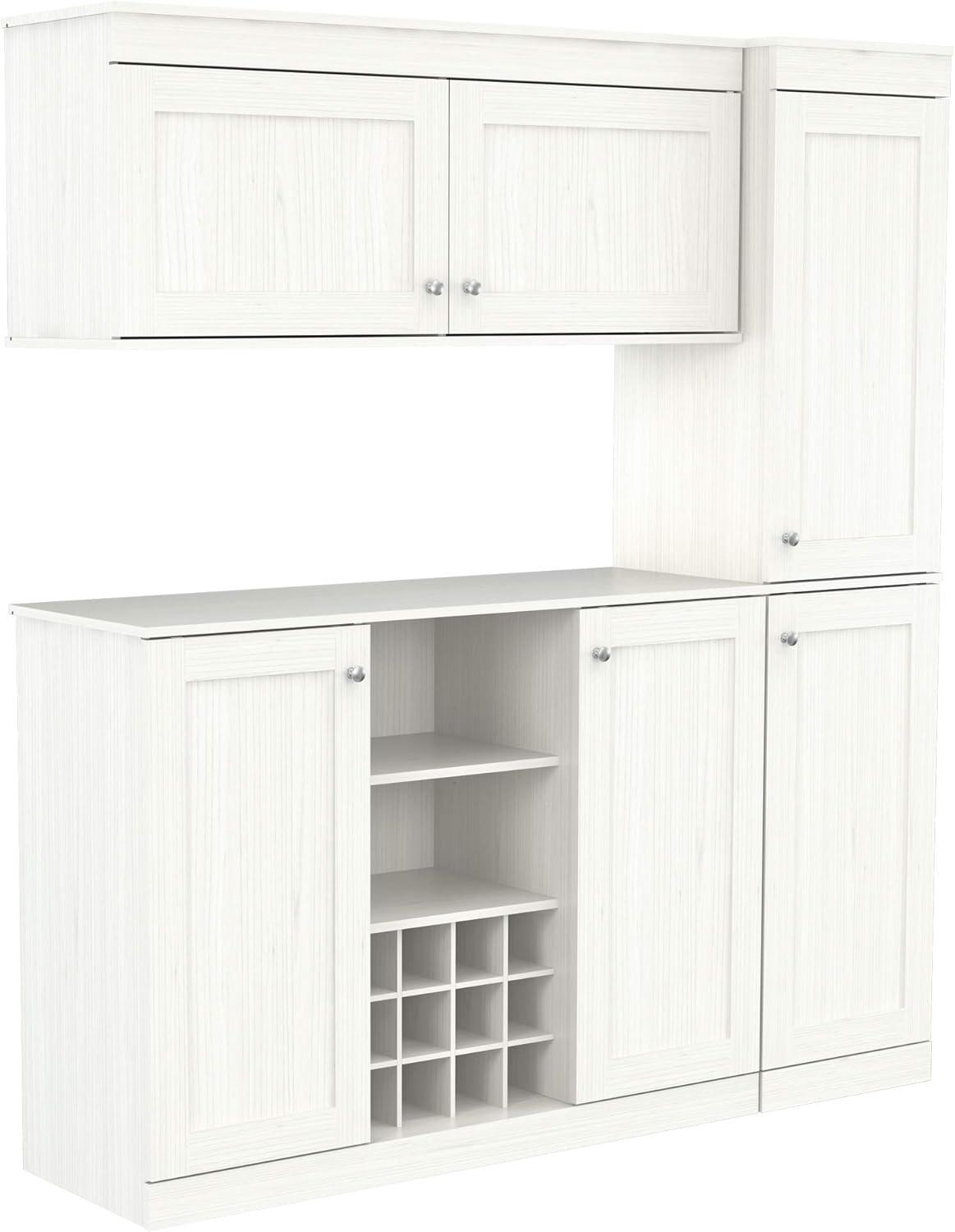 Washed Oak 3-Piece Shaker Kitchen Cabinet System