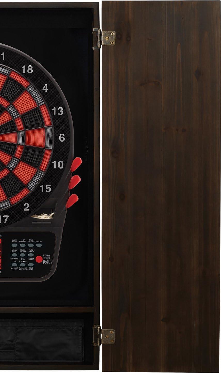 Metropolitan Electronic Dartboard and Cabinet Set with Darts