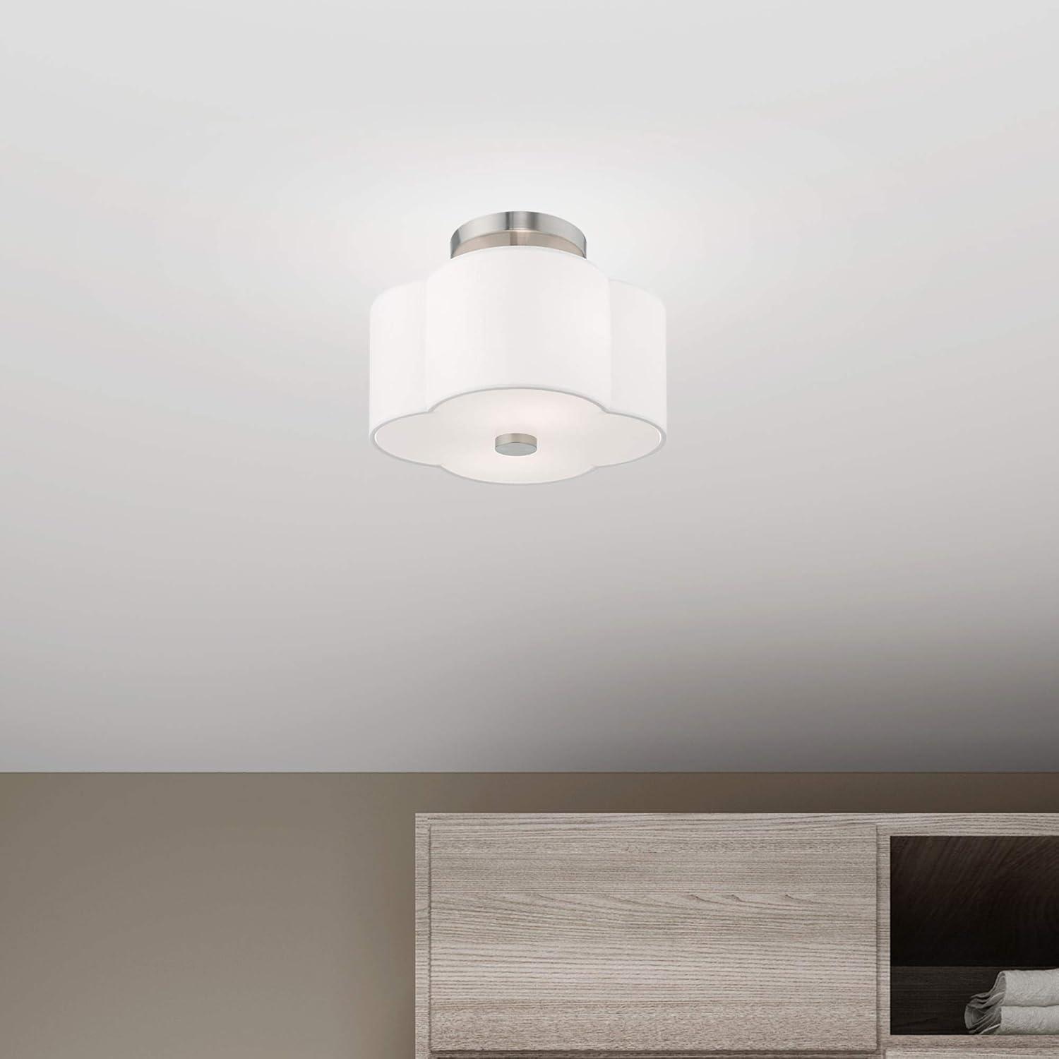 Livex Lighting Chelsea 2 - Light Flush Mount in  Brushed Nickel