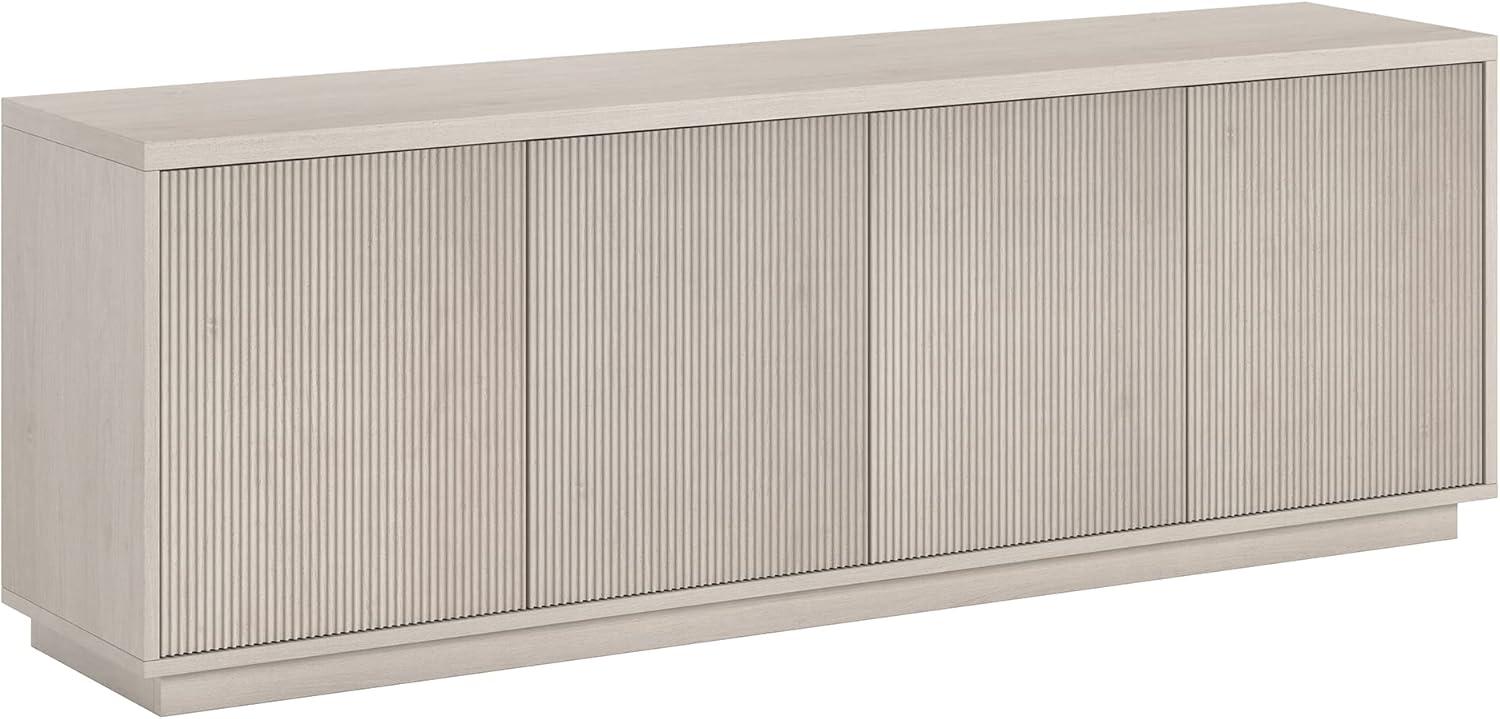 Evelyn&Zoe Hanson Rectangular TV Stand for TV's up to 75", Alder White