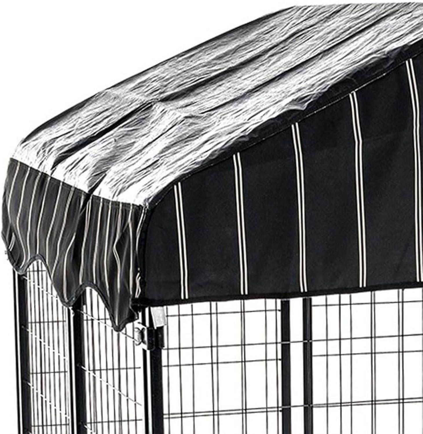 Lucky Dog 4' x 4' x 4.5' Covered Wire Dog Fence Kennel Pet Play Pen (2 Pack)