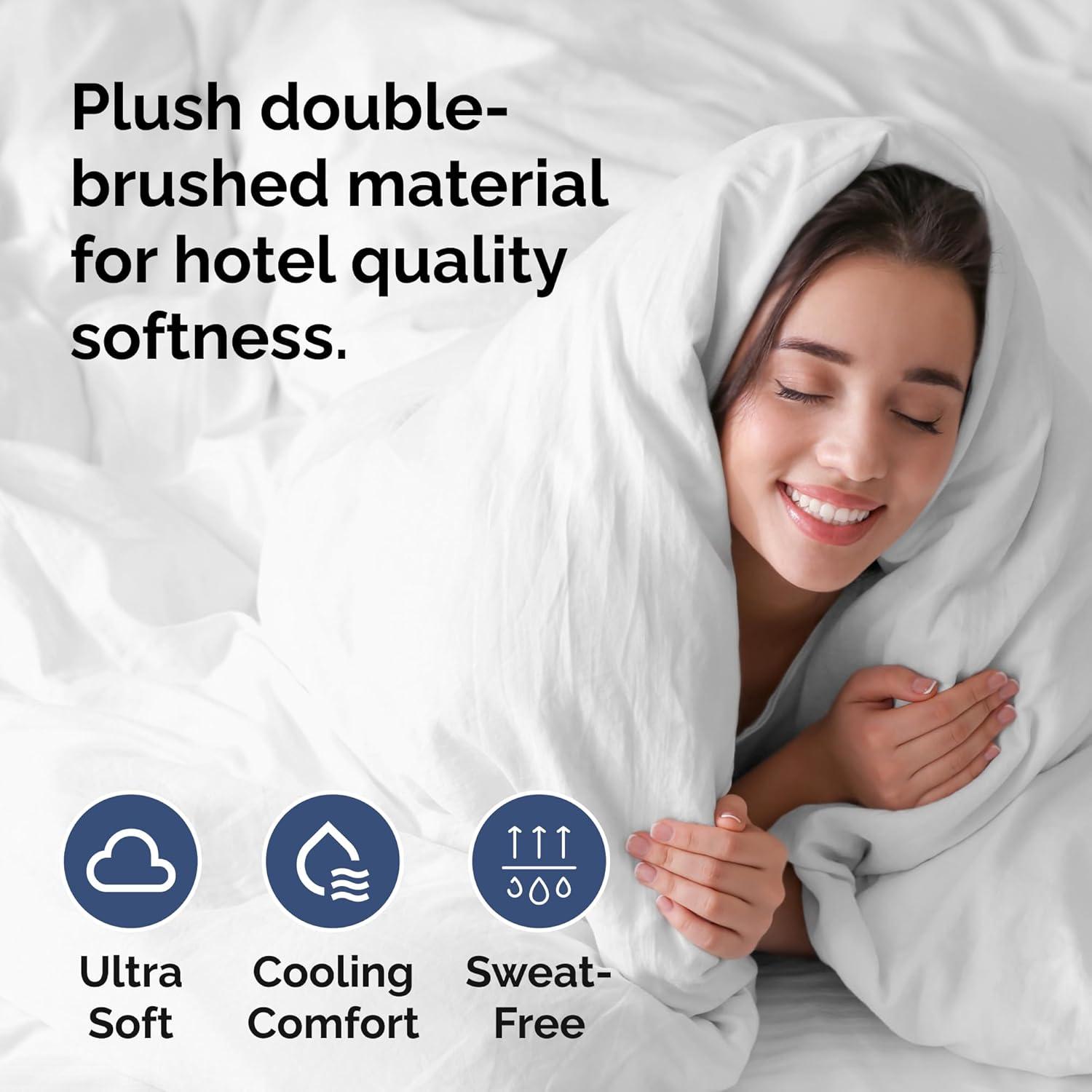 CGK Linens Premium Hotel Quality Soft & Cooling Duvet Cover Set