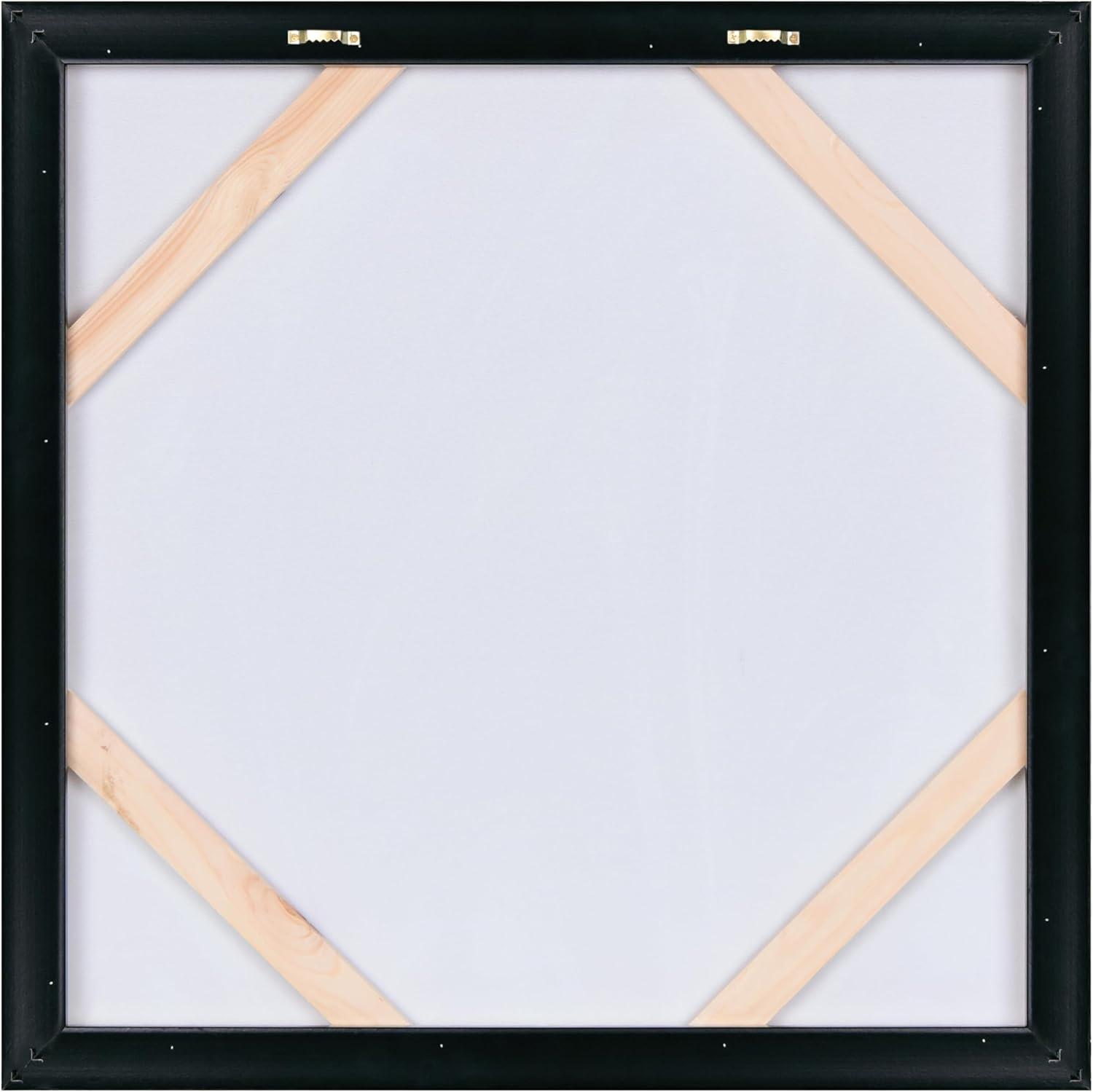 "Ocean Waves II" Crystallus Epoxy Coated Wrapped Framed Glossy Blue Canvas Wall Art with Heavy Acrylic Crystal Shards Embellishments