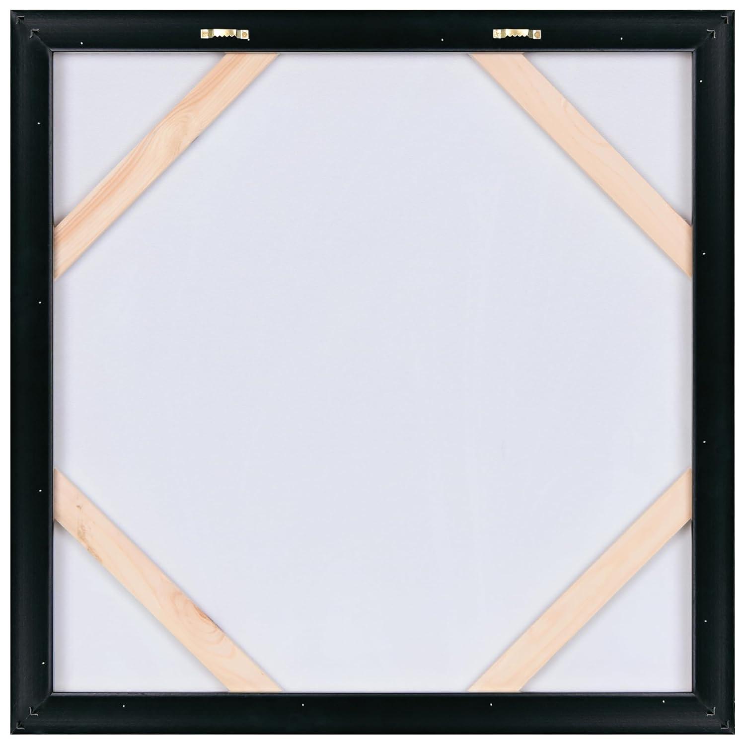 "Ocean Waves II" Crystallus Epoxy Coated Wrapped Framed Glossy Blue Canvas Wall Art with Heavy Acrylic Crystal Shards Embellishments