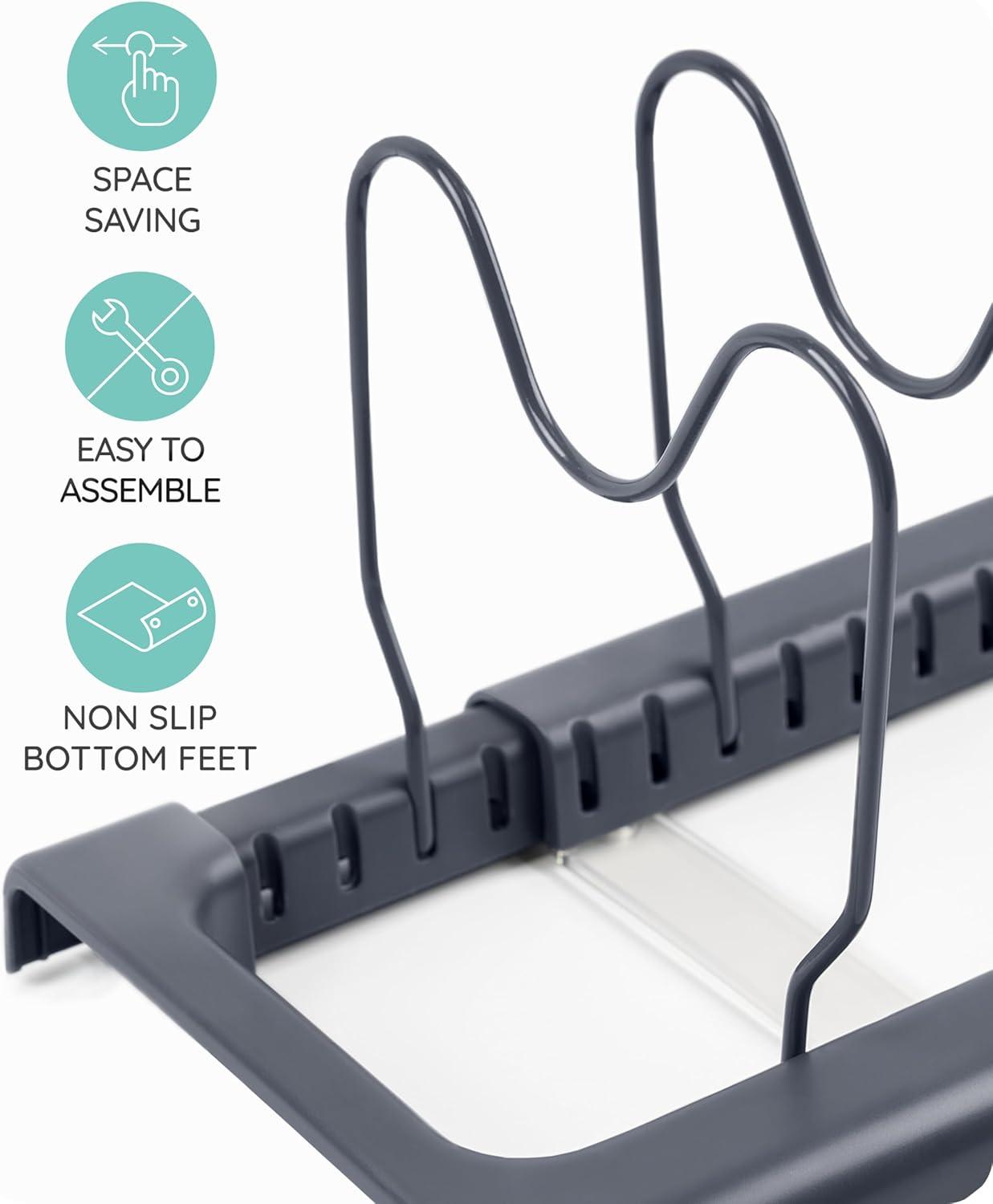 July Home Expandable Pot and Pan Organizer Rack