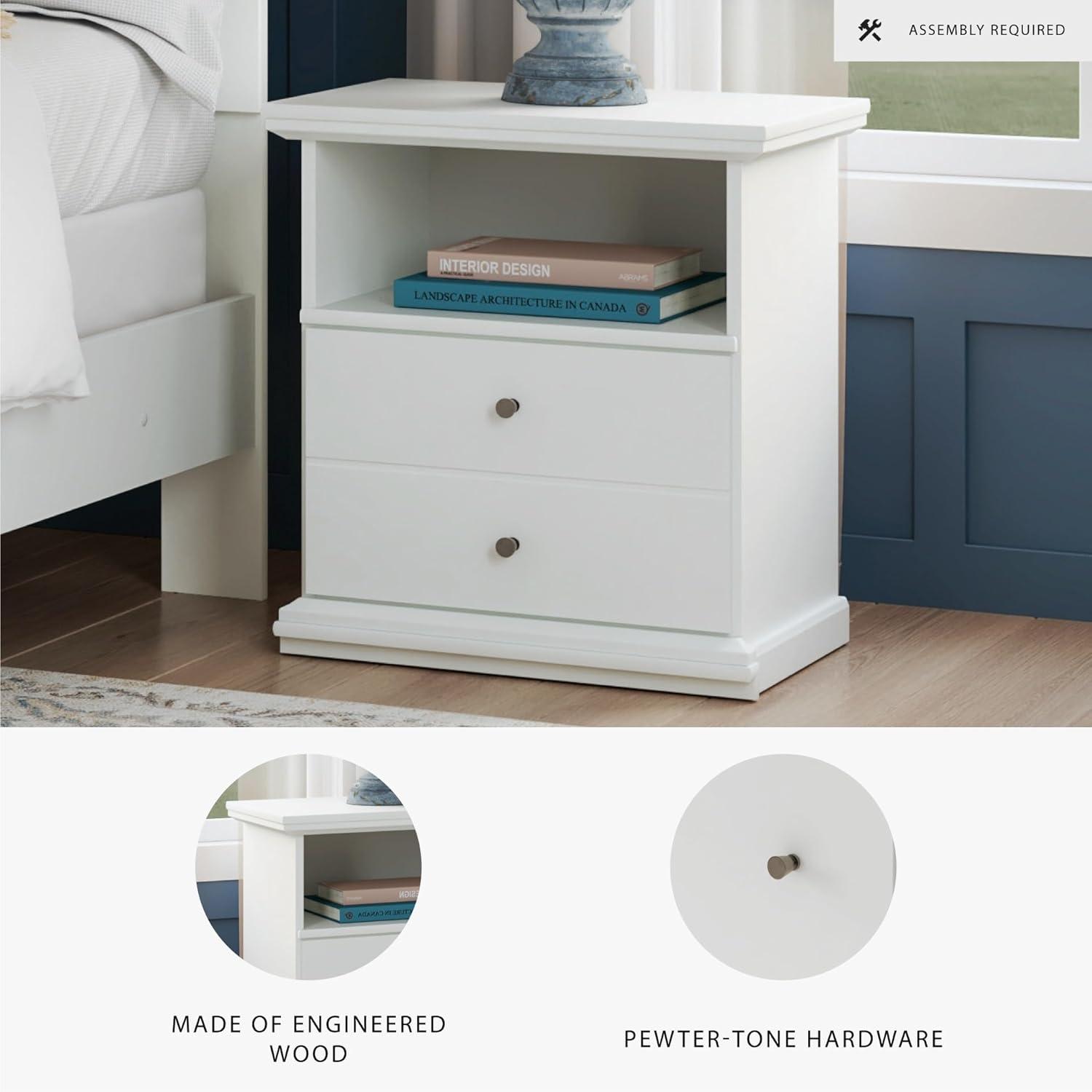 Signature Design by Ashley Casual Bostwick Shoals Nightstand, White