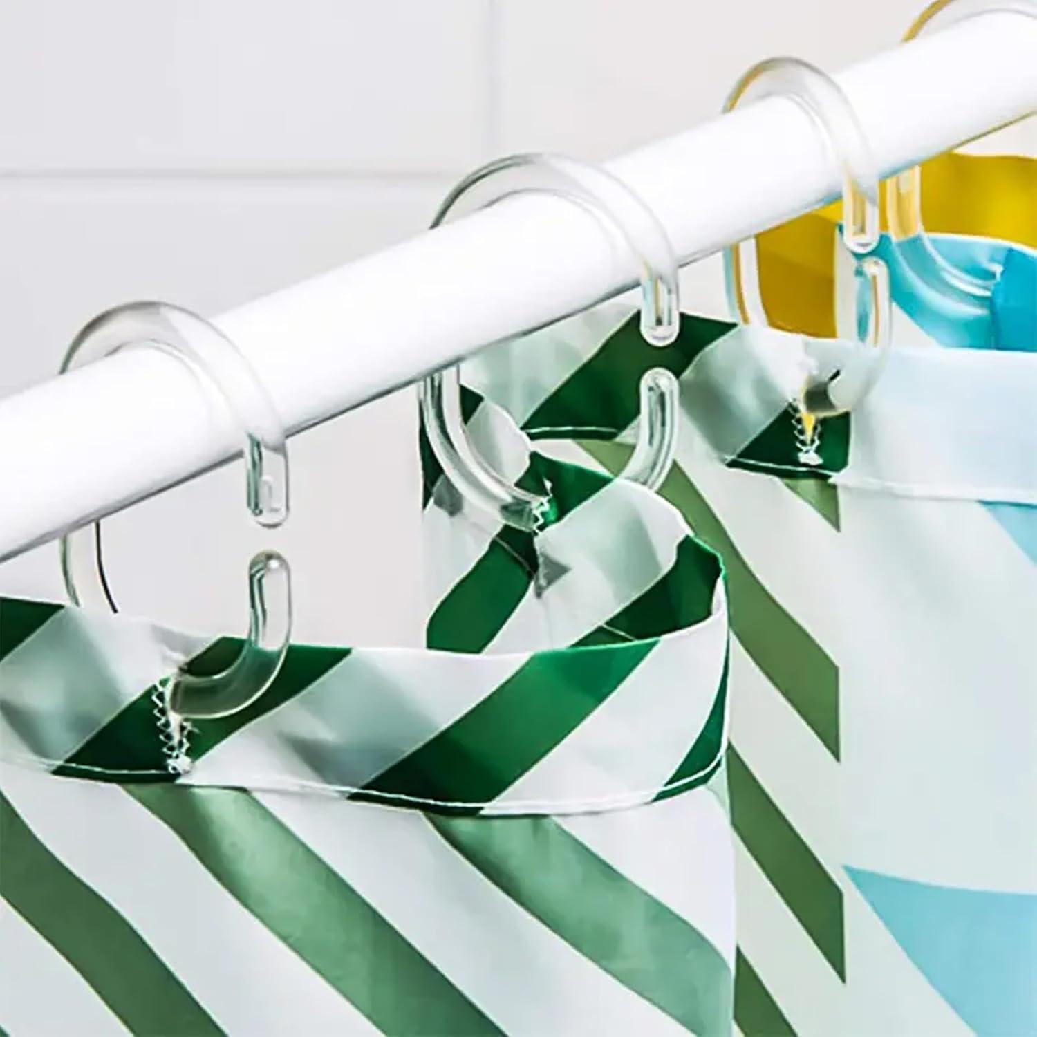 Evideco Solid Plastic Shower Curtain Hooks Rings & Reviews | Wayfair