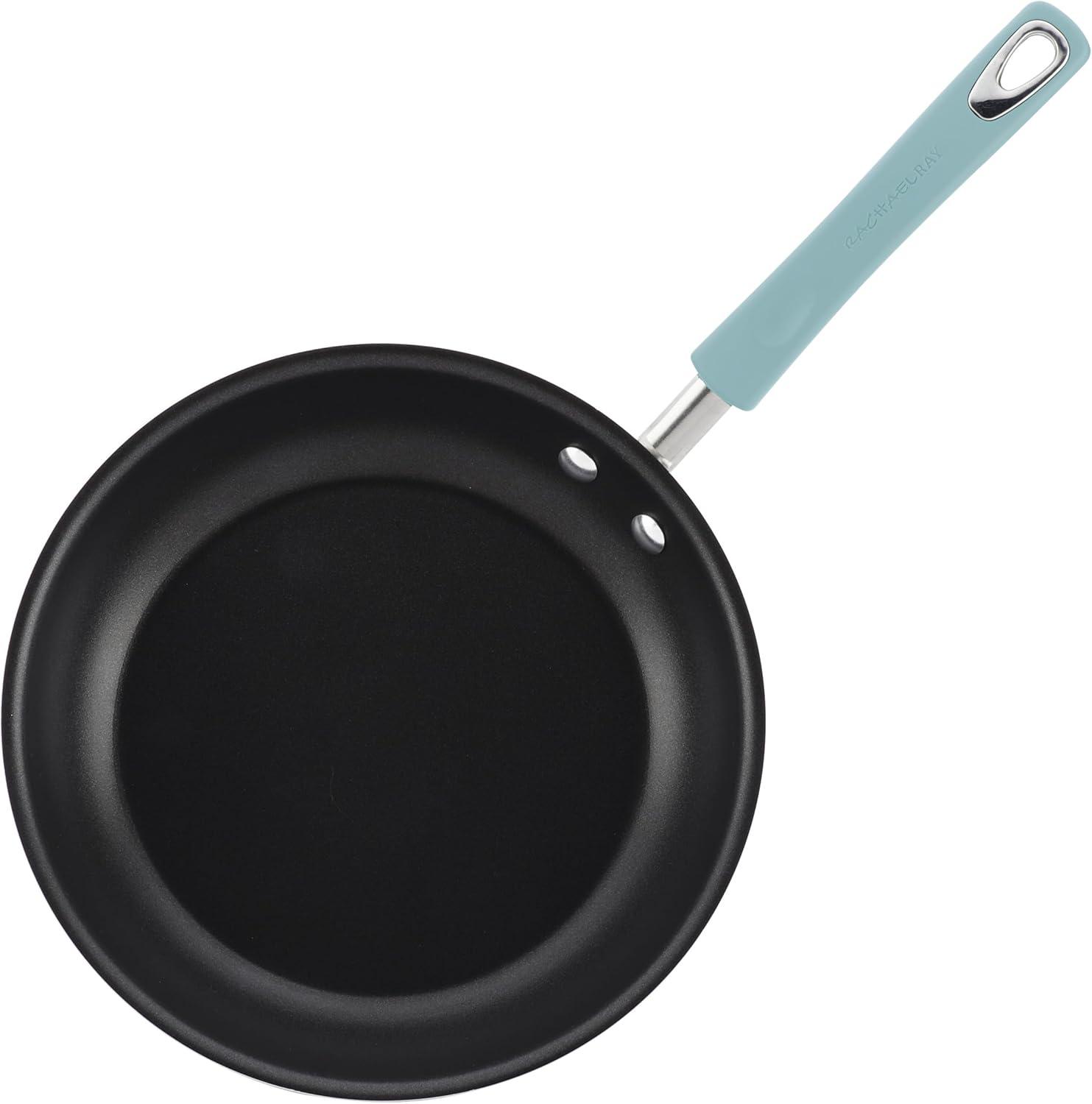 Rachael Ray Rachael Ray Classic Brights Nonstick Cookware Pots and Pans Set with Cooking Tools and Baking Pan, 14 Piece
