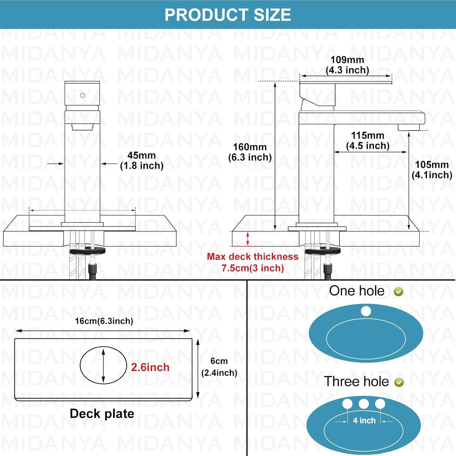 Single-Hole Single-handle Bathroom Faucet