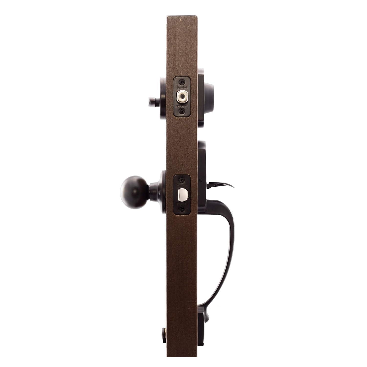 Copper Creek Copper Creek Handleset with Single Cylinder Deadbolt and Door Knob and Heritage Rosette