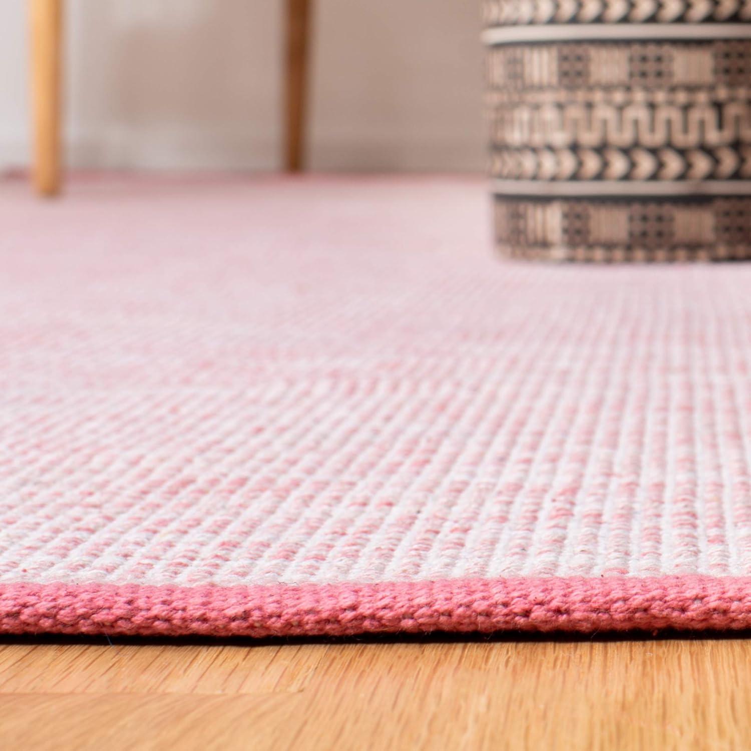 Montauk MTK250 Hand Woven, Flat Weave Indoor Accent Rug - Pink/Fuchsia - 4'x6' - Safavieh