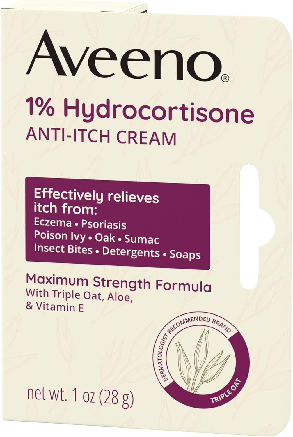Aveeno Active Naturals Anti-itch Cream - 1oz