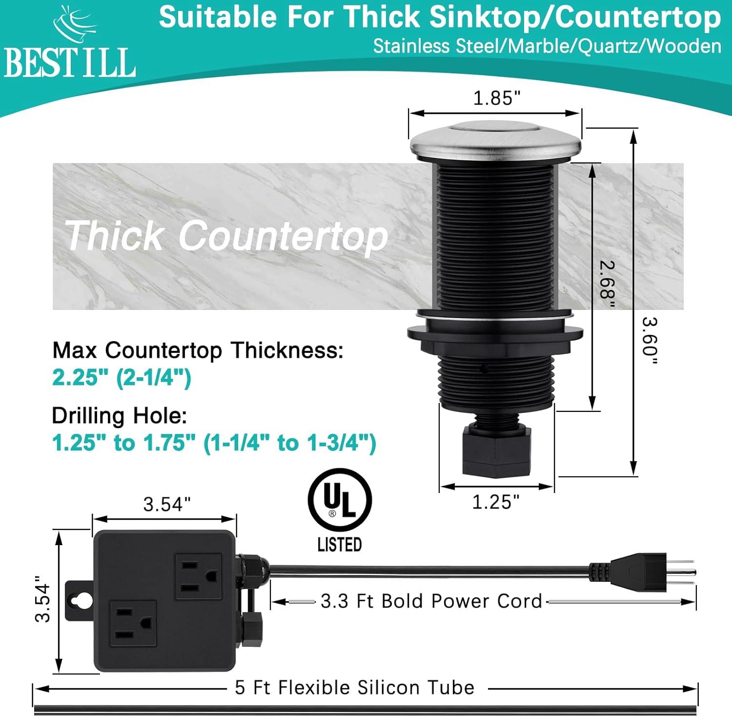 Garbage Disposal Kitchen Air Switch