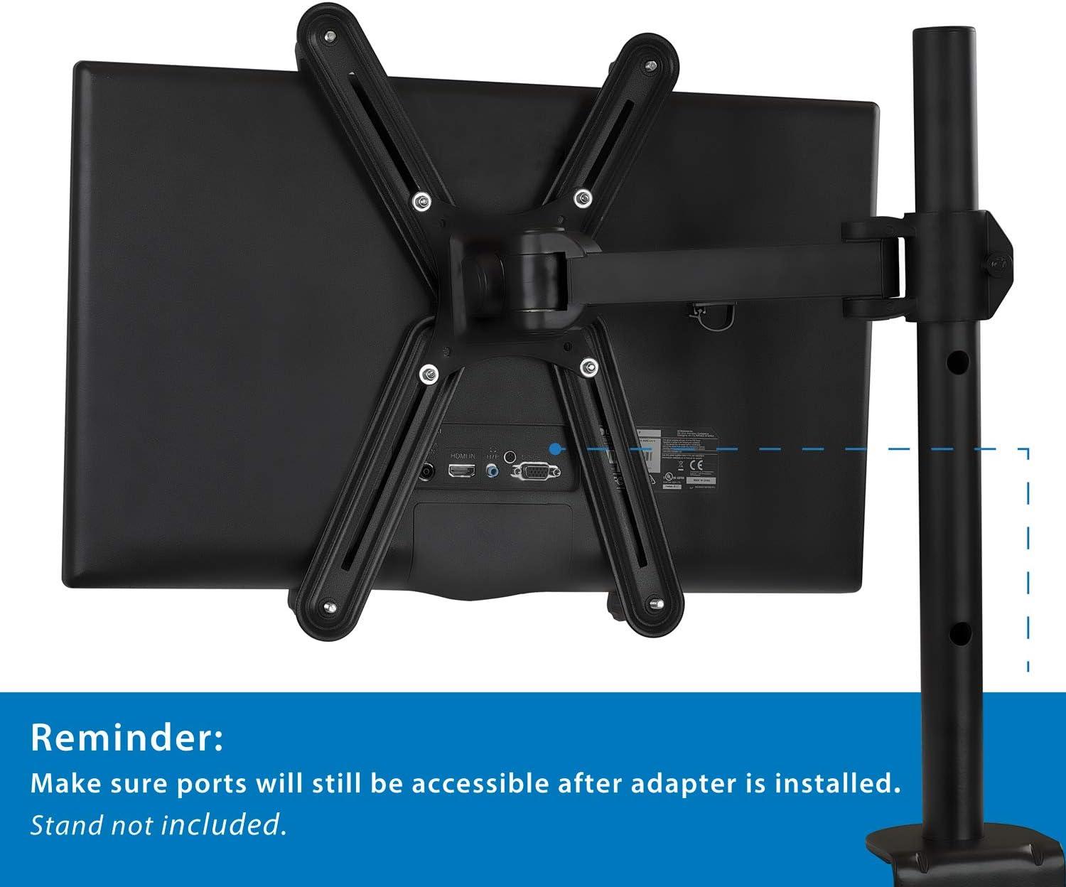 Mount-It! VESA Mount Adapter Mounting Kit for Non-VESA HP ACER Samsung DELL Asus Monitors 13" to 27"