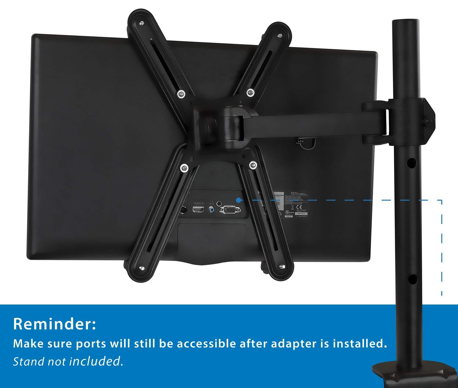 Mount-it Mount-It! VESA Mount Adapter Mounting Kit for Non-VESA HP ACER Samsung DELL Asus Monitors 13" to 27"