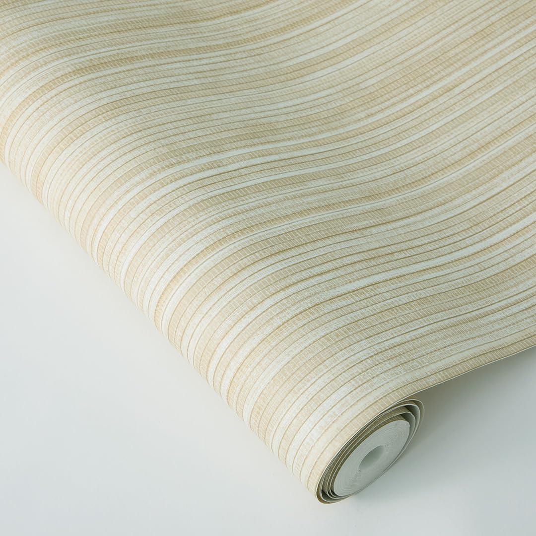 Tempaper & Co.® Faux Grasscloth Removable Peel and Stick Wallpaper, Textured Sand, 28 sq. ft.: Vinyl, Self-Adhesive, Beige