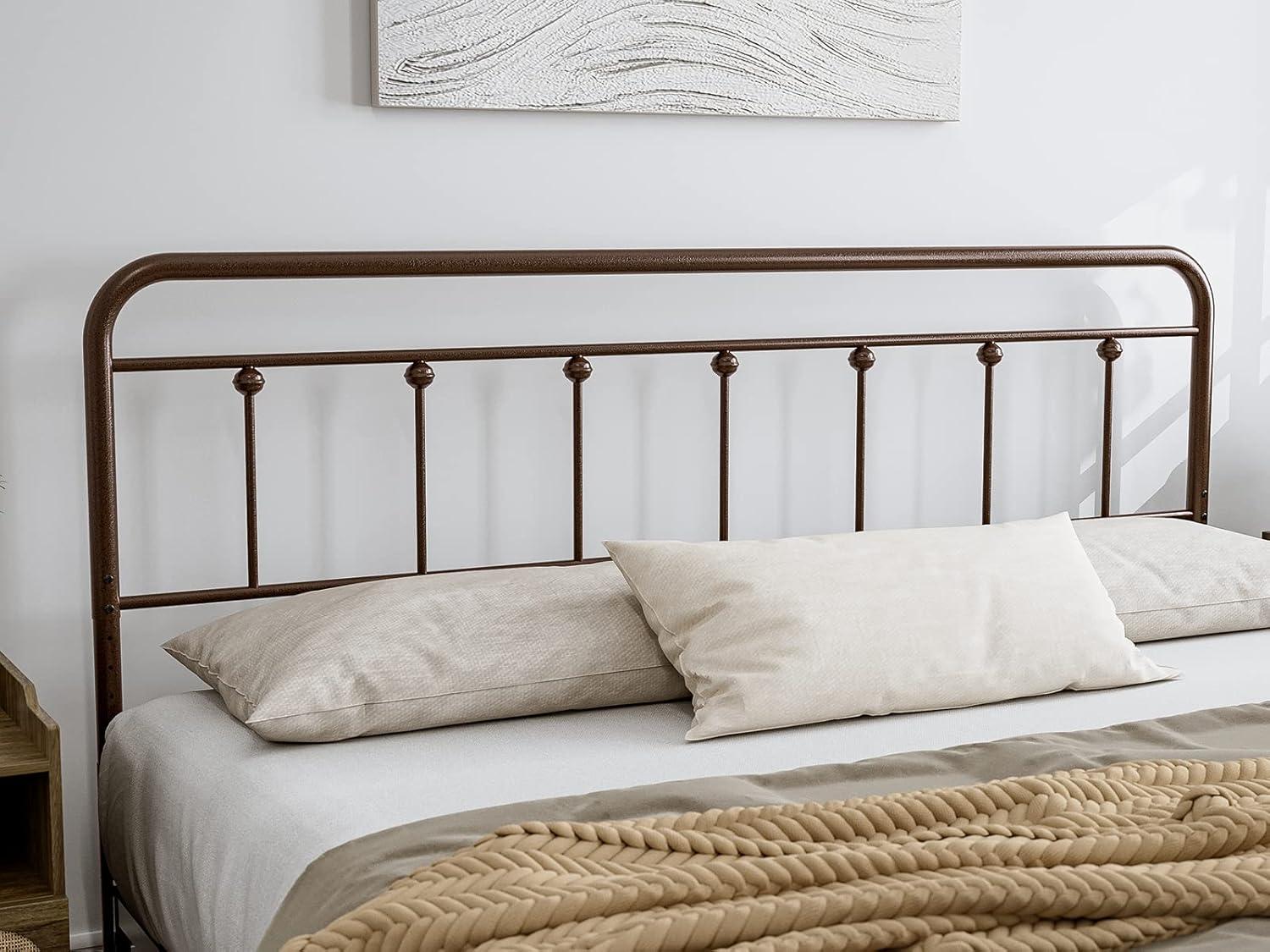 August Grove® August Grove® Metal Headboard - Adjustable Height - Farmhouse Victorian Style