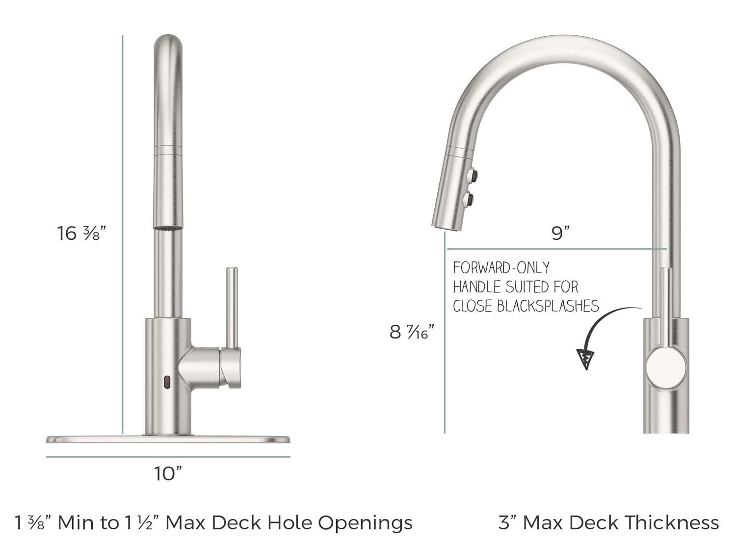 Pfister LG529-ESAS Stellen Pull Down Touchless Single Handle Kitchen Faucet
