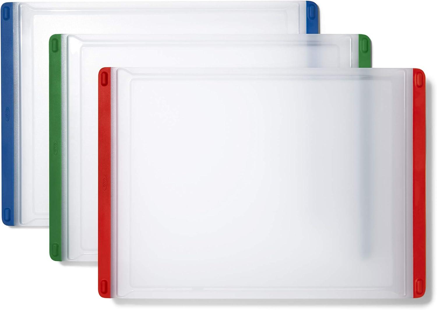 Color-Coded Plastic Rectangular Chopping Mat Set