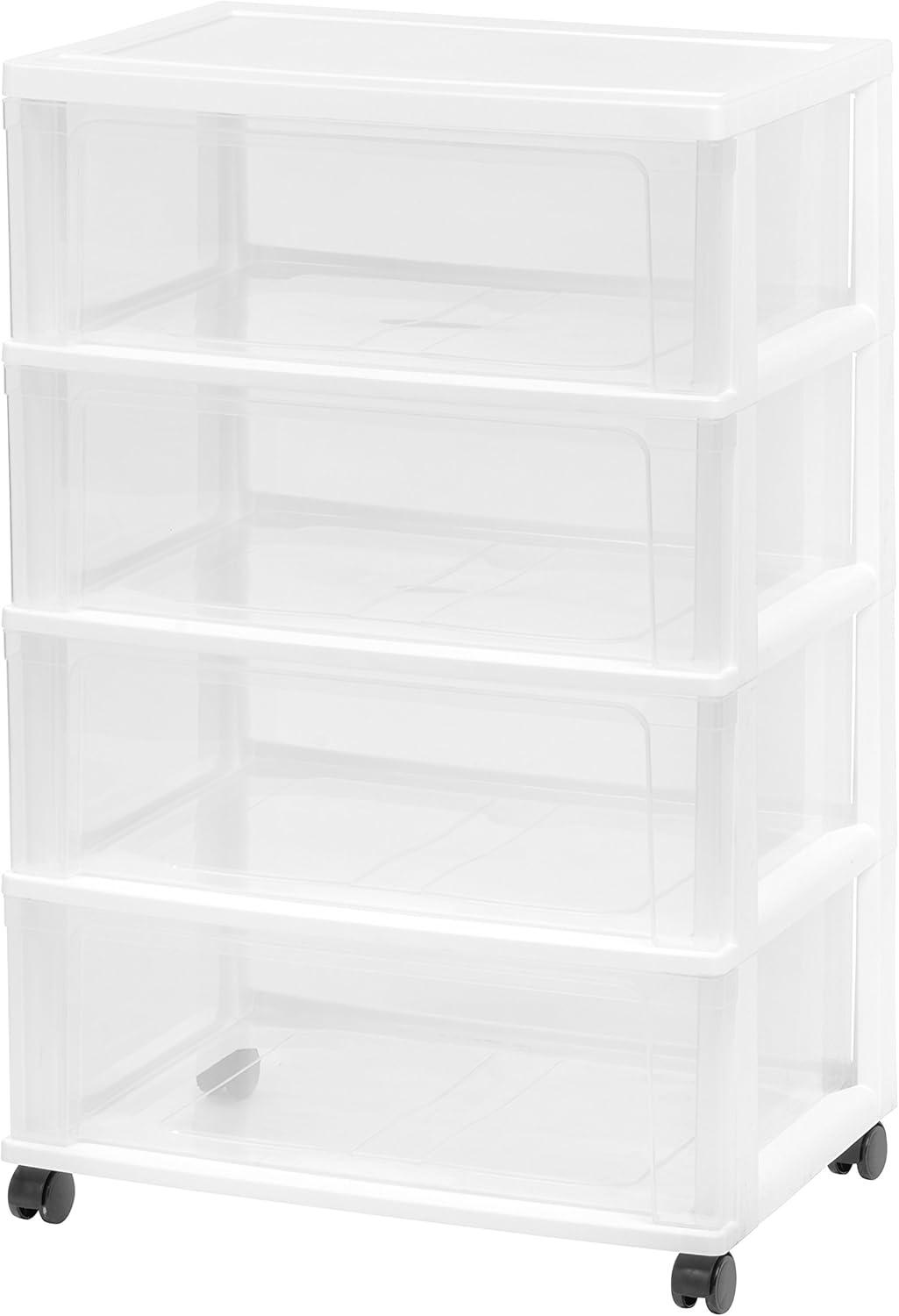 IRIS USA Plastic Storage Drawers Container Organizer for Clothes