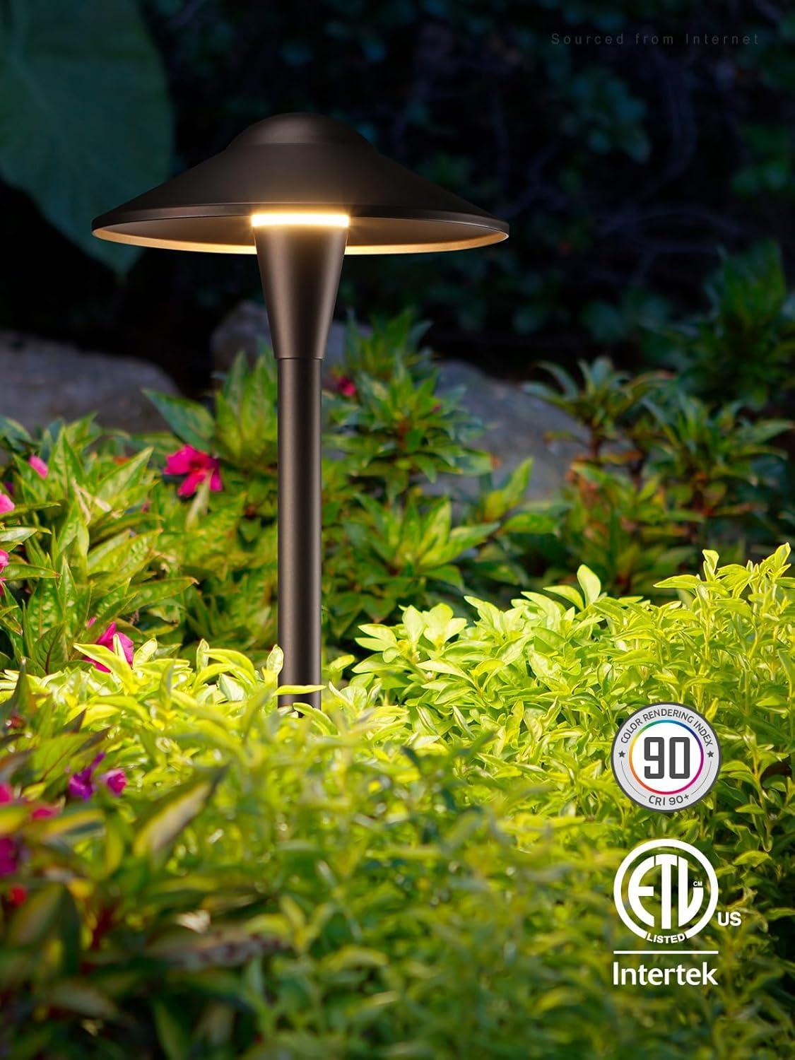 3CCT Low Voltage Landscape Pathway Lights, 5W LED Landscape Path Light, Aluminum, Oil Rubbed Bronze