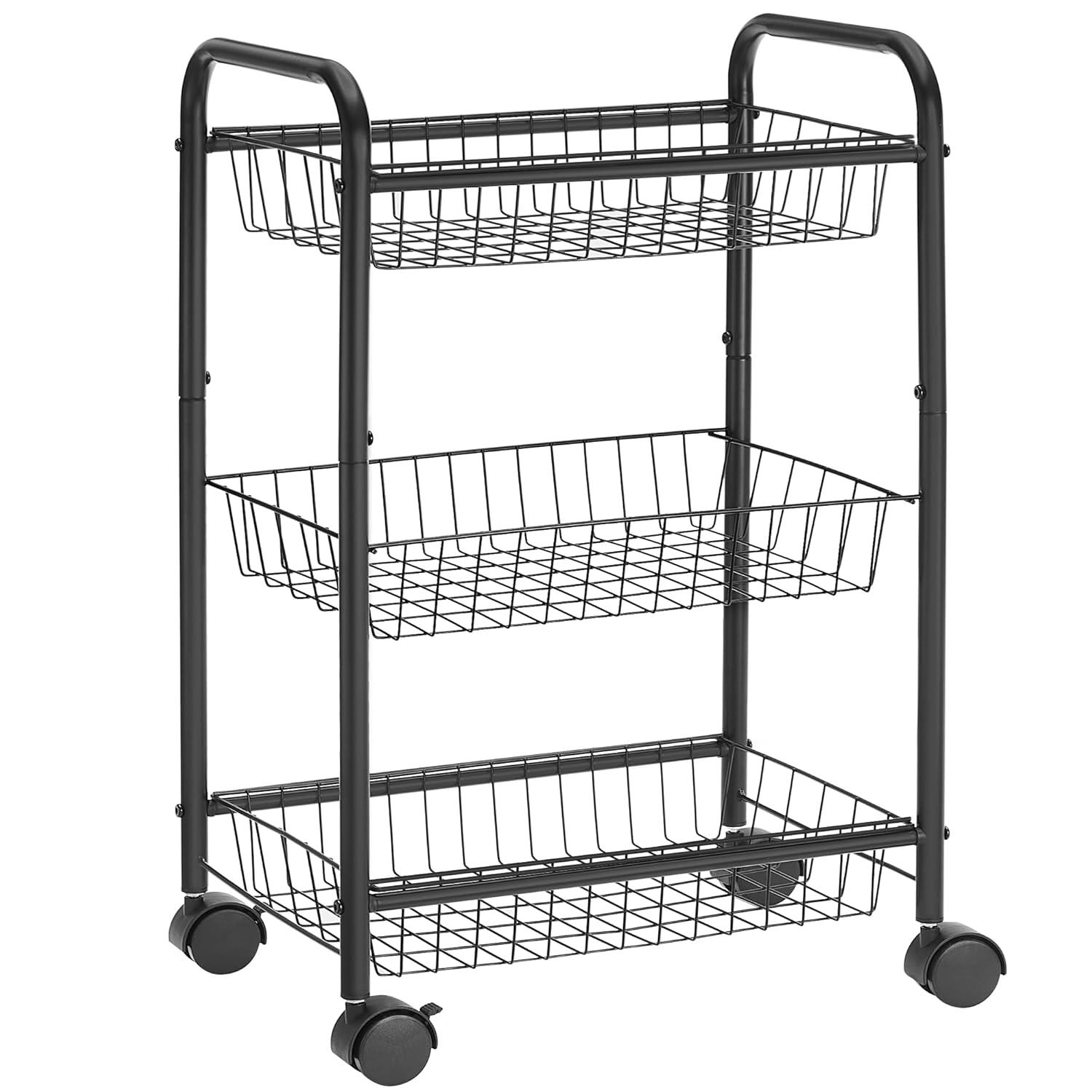 28.3'' H x 16.5'' W Utility Cart with Wheels