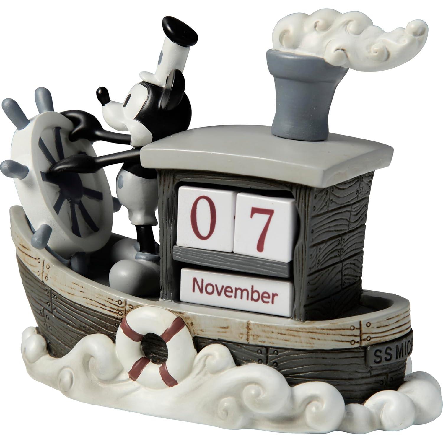 Precious Moments, Disney Showcase Collection, ‚ÄúMickey Mouse Perpetual Calendar‚Äù, Resin Figurine, #144707