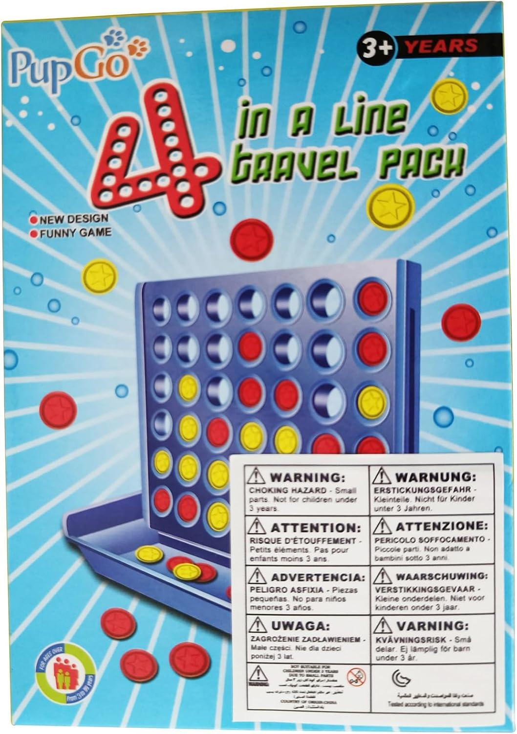 FNNMNNR Four in a Row Line Up 4 Gaming Fun Set  Travel Portable Convenient Size  Classic Fun Educational Family Games