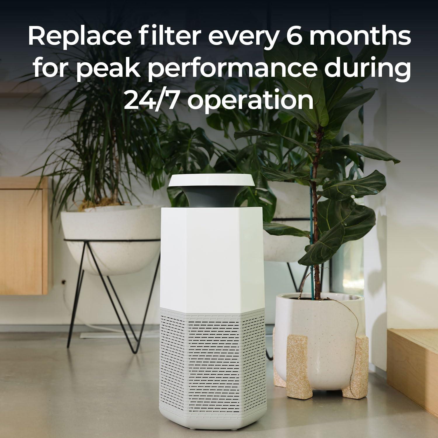 White H13 True HEPA Air Purifier Replacement Filter